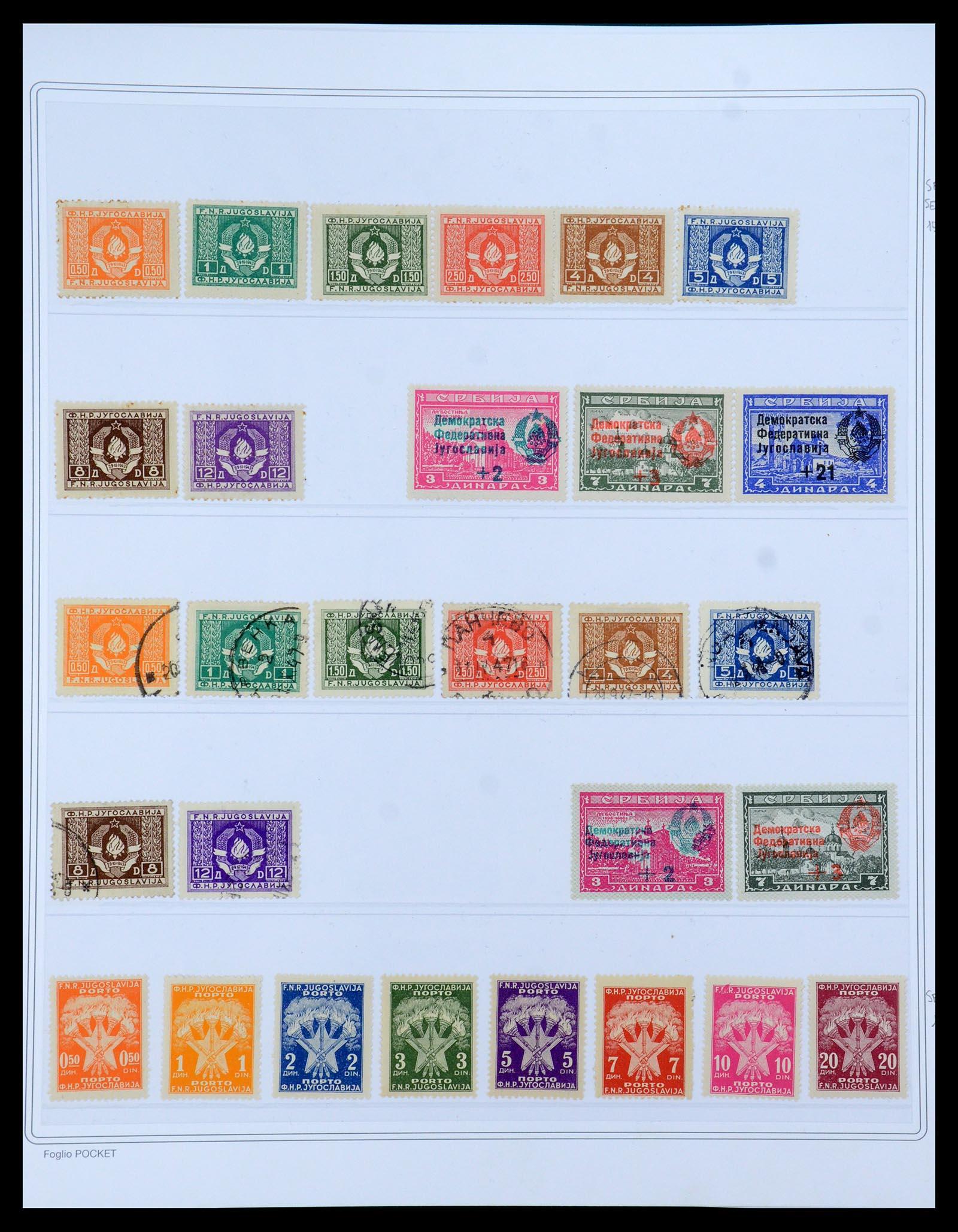 35742 030 - Postzegelverzameling 35742 Joegoslavië 1921-1950.
