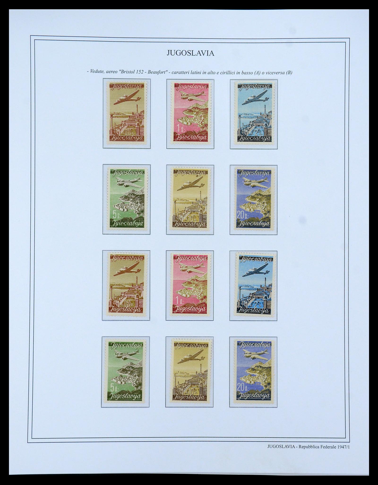 35742 031 - Postzegelverzameling 35742 Joegoslavië 1921-1950.