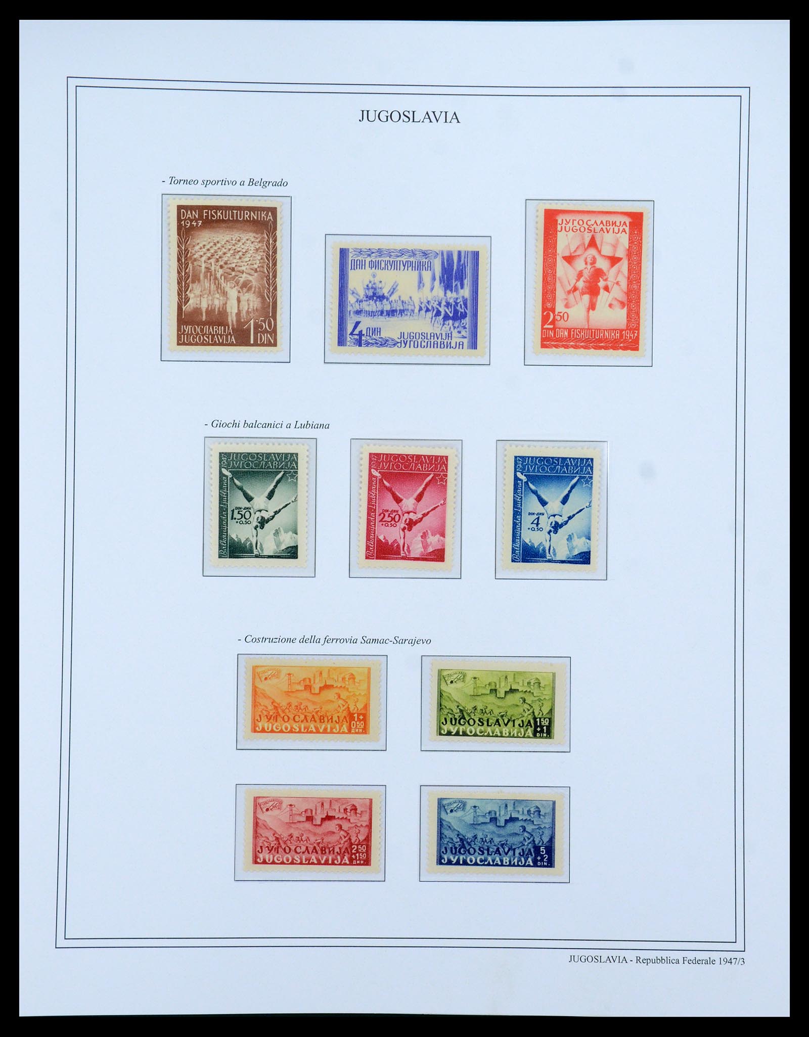 35742 033 - Postzegelverzameling 35742 Joegoslavië 1921-1950.