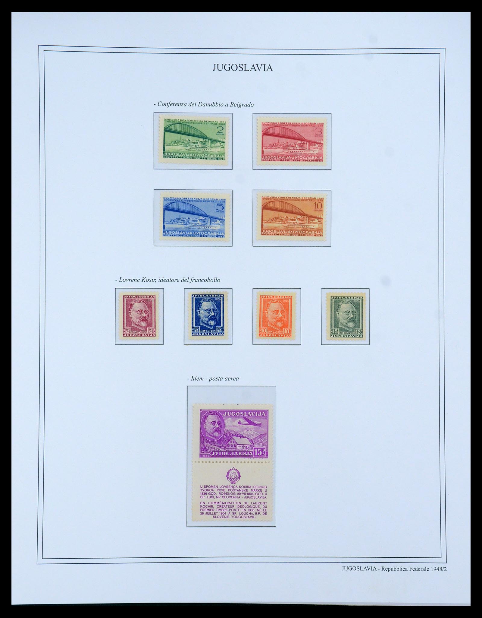 35742 036 - Postzegelverzameling 35742 Joegoslavië 1921-1950.