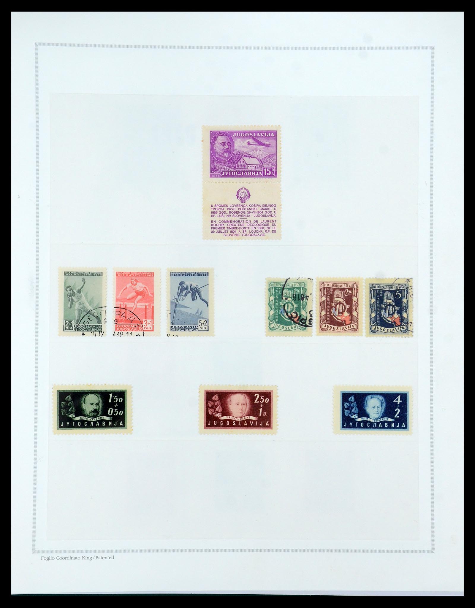 35742 038 - Postzegelverzameling 35742 Joegoslavië 1921-1950.