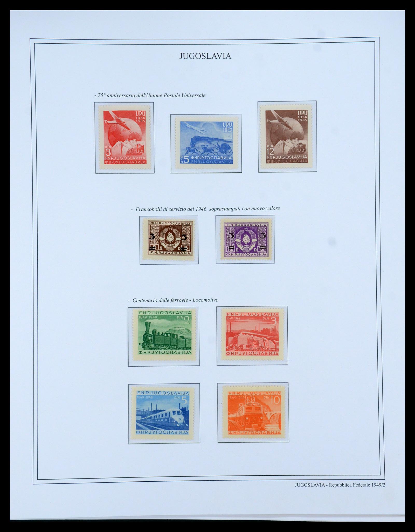 35742 040 - Postzegelverzameling 35742 Joegoslavië 1921-1950.