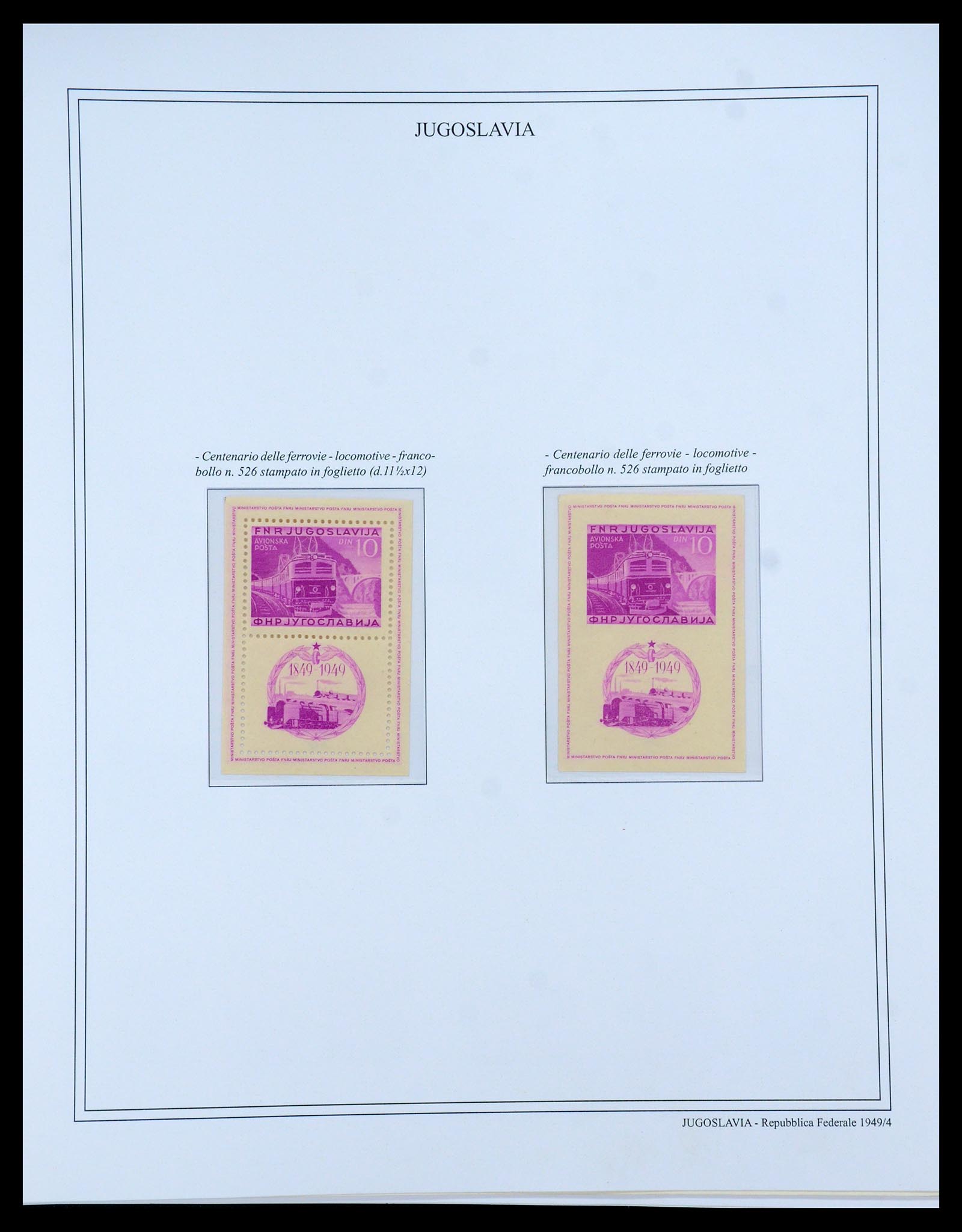 35742 042 - Postzegelverzameling 35742 Joegoslavië 1921-1950.
