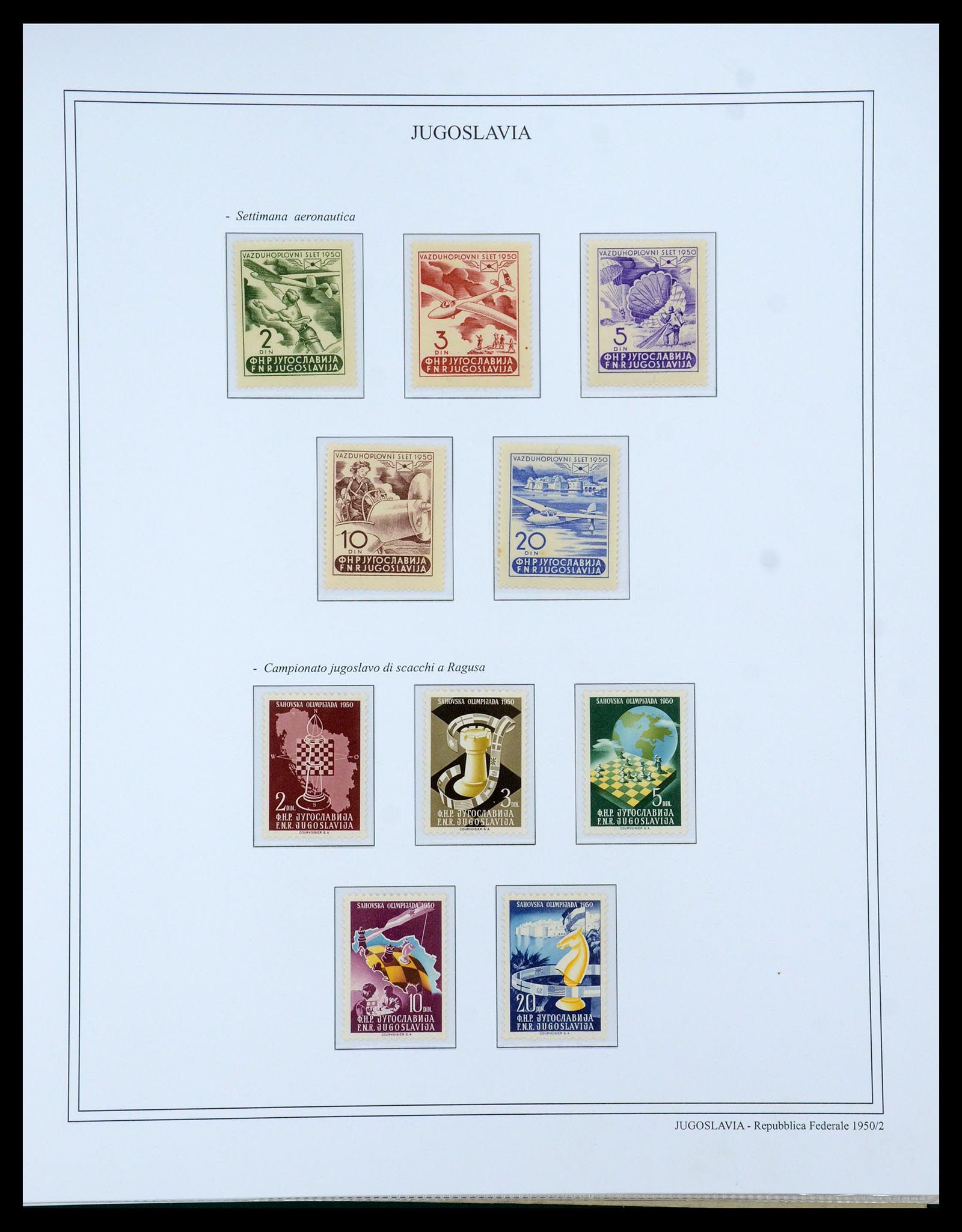 35742 045 - Postzegelverzameling 35742 Joegoslavië 1921-1950.