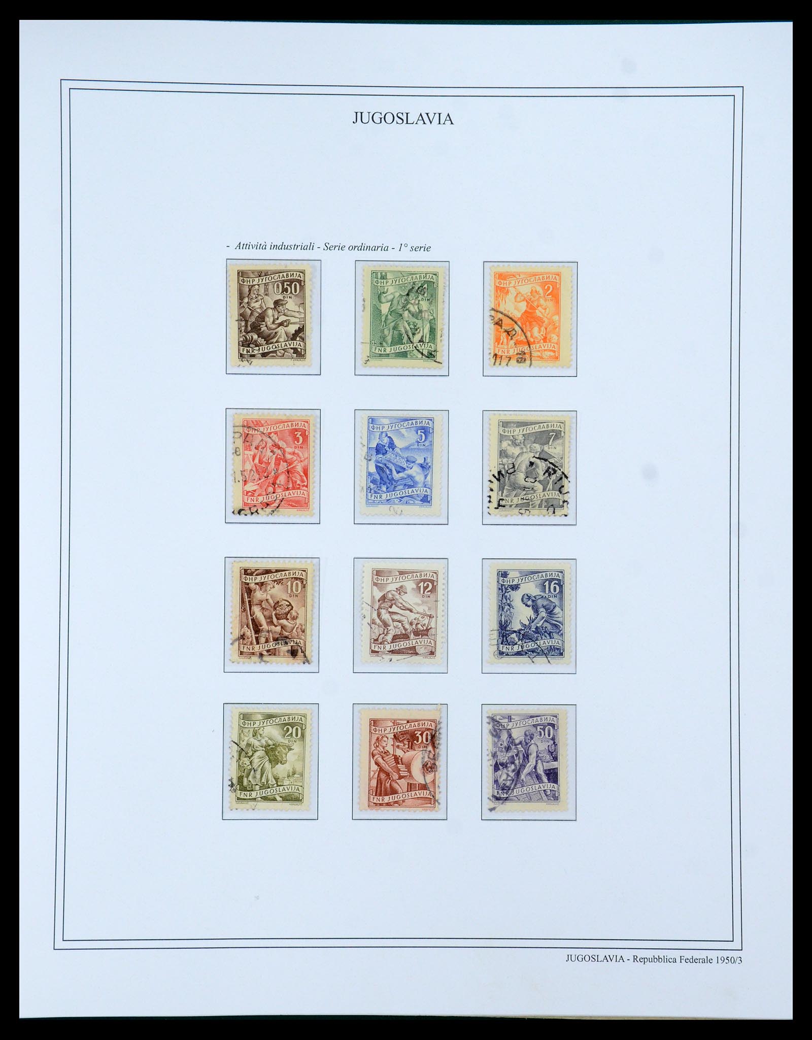 35742 046 - Postzegelverzameling 35742 Joegoslavië 1921-1950.