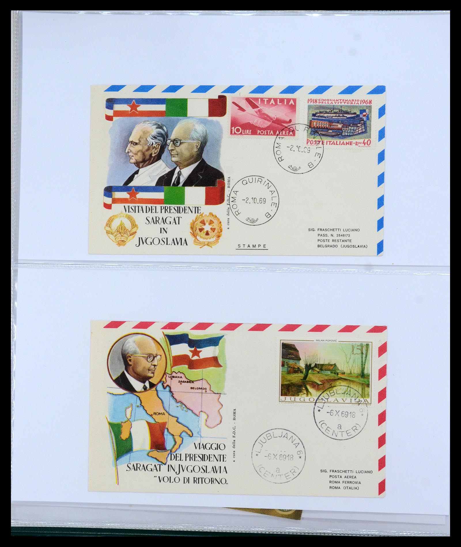 35742 051 - Postzegelverzameling 35742 Joegoslavië 1921-1950.