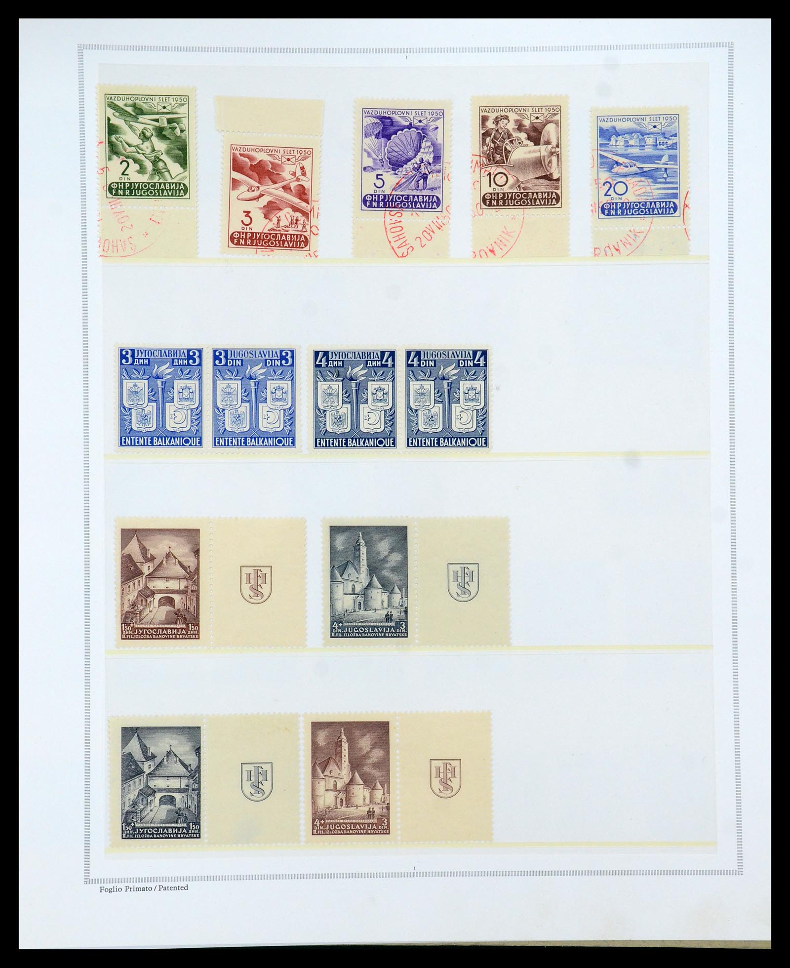 35742 052 - Postzegelverzameling 35742 Joegoslavië 1921-1950.
