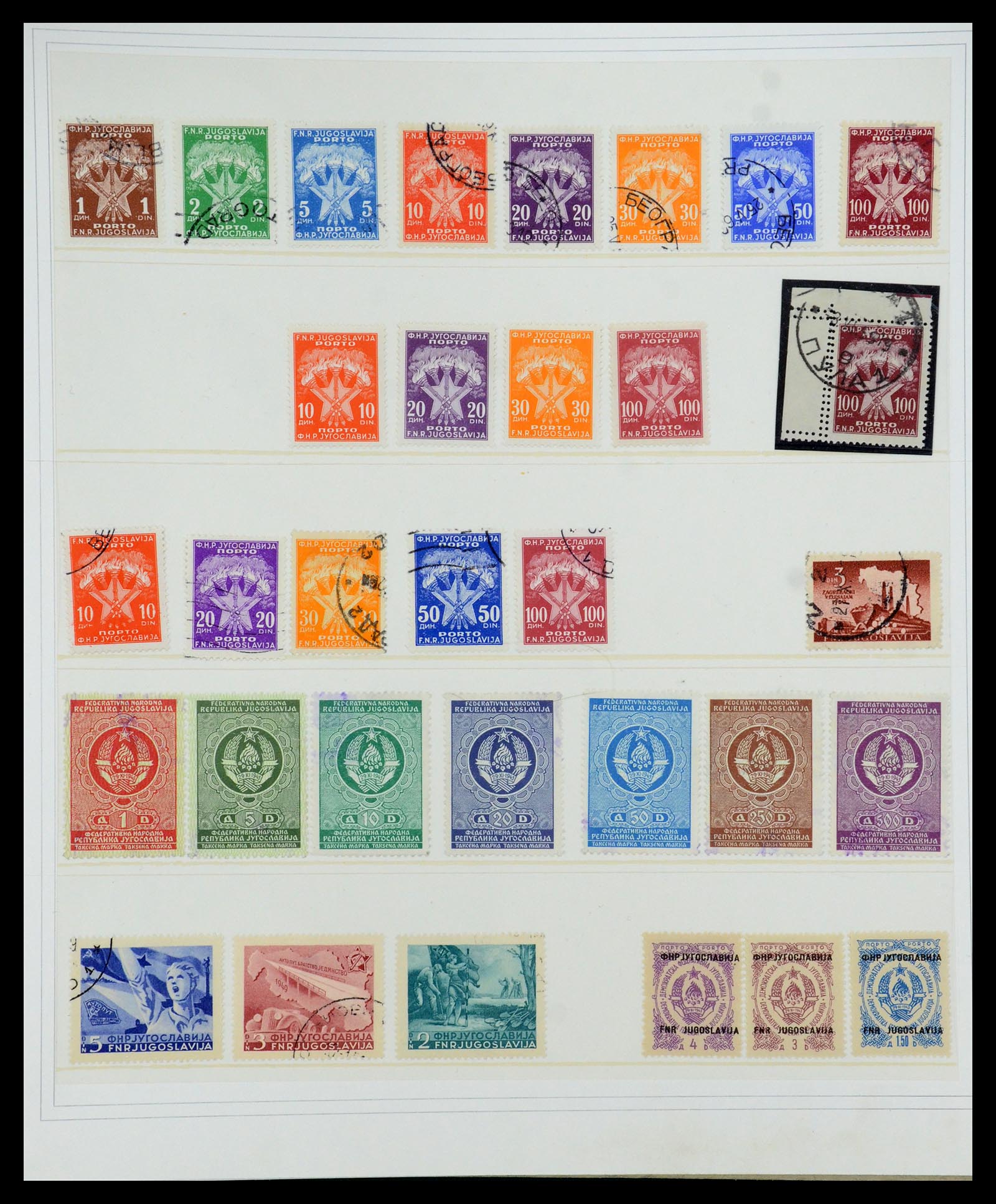 35742 053 - Postzegelverzameling 35742 Joegoslavië 1921-1950.