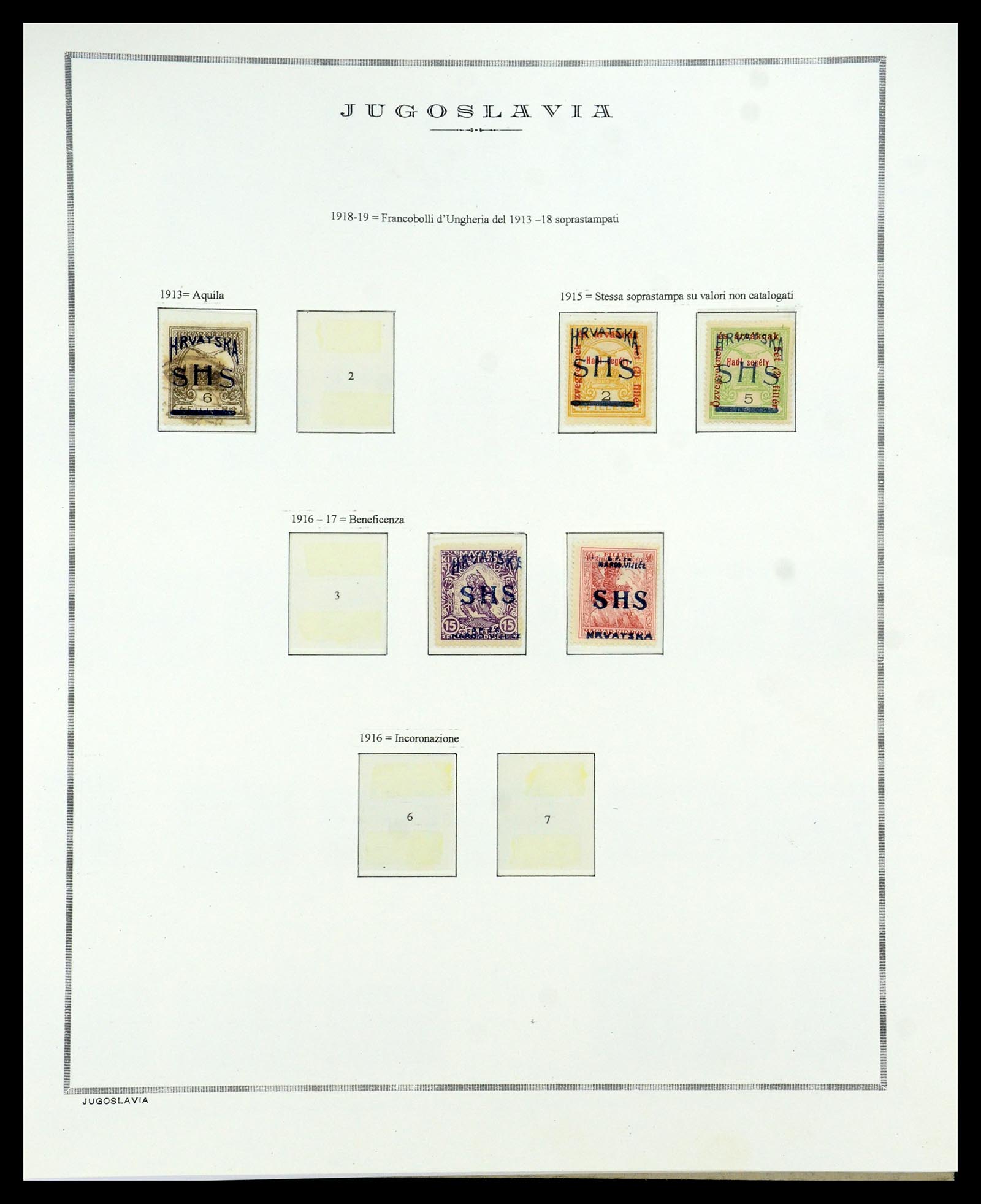 35742 054 - Postzegelverzameling 35742 Joegoslavië 1921-1950.