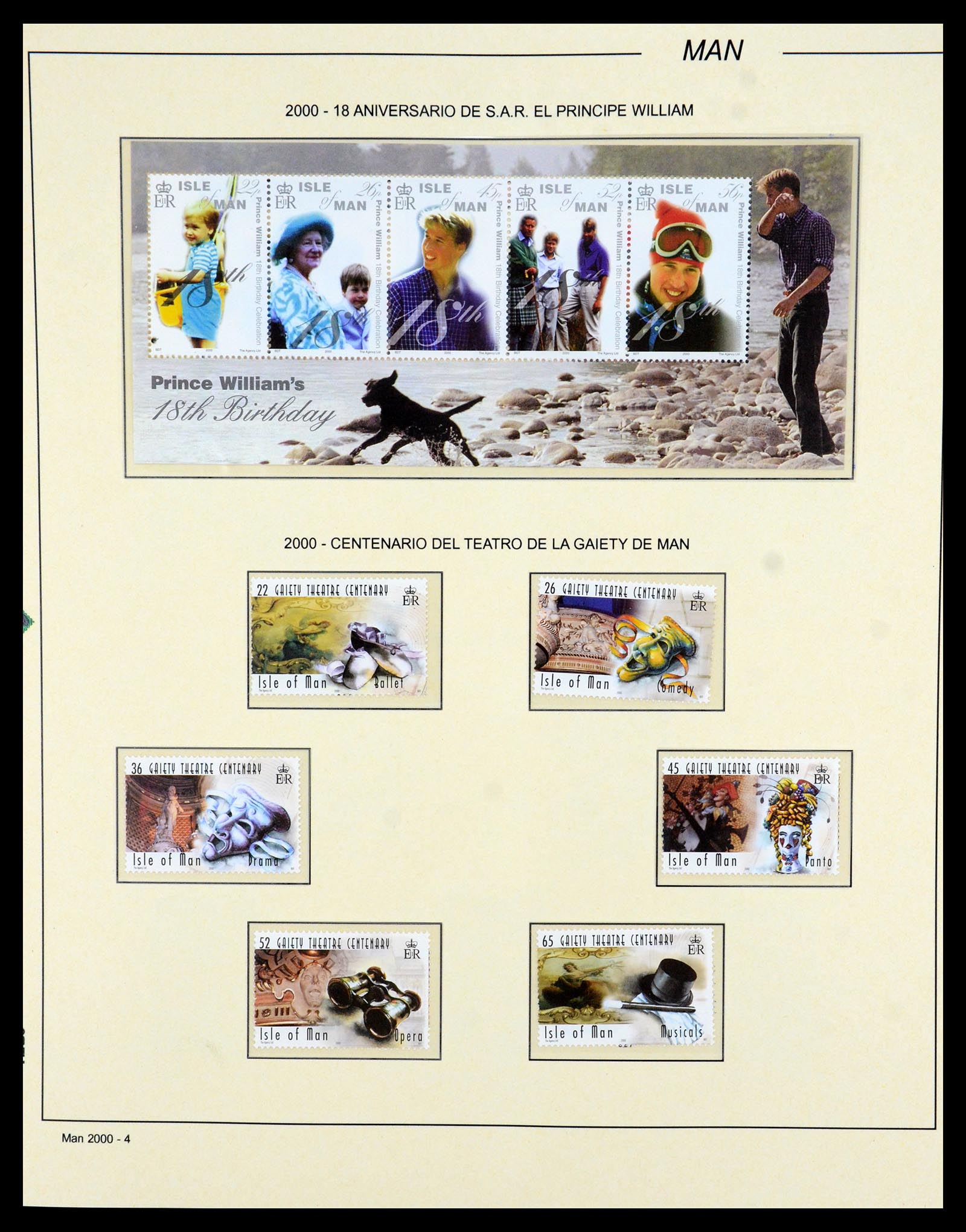 35744 004 - Postzegelverzameling 35744 Man 2000-2008.