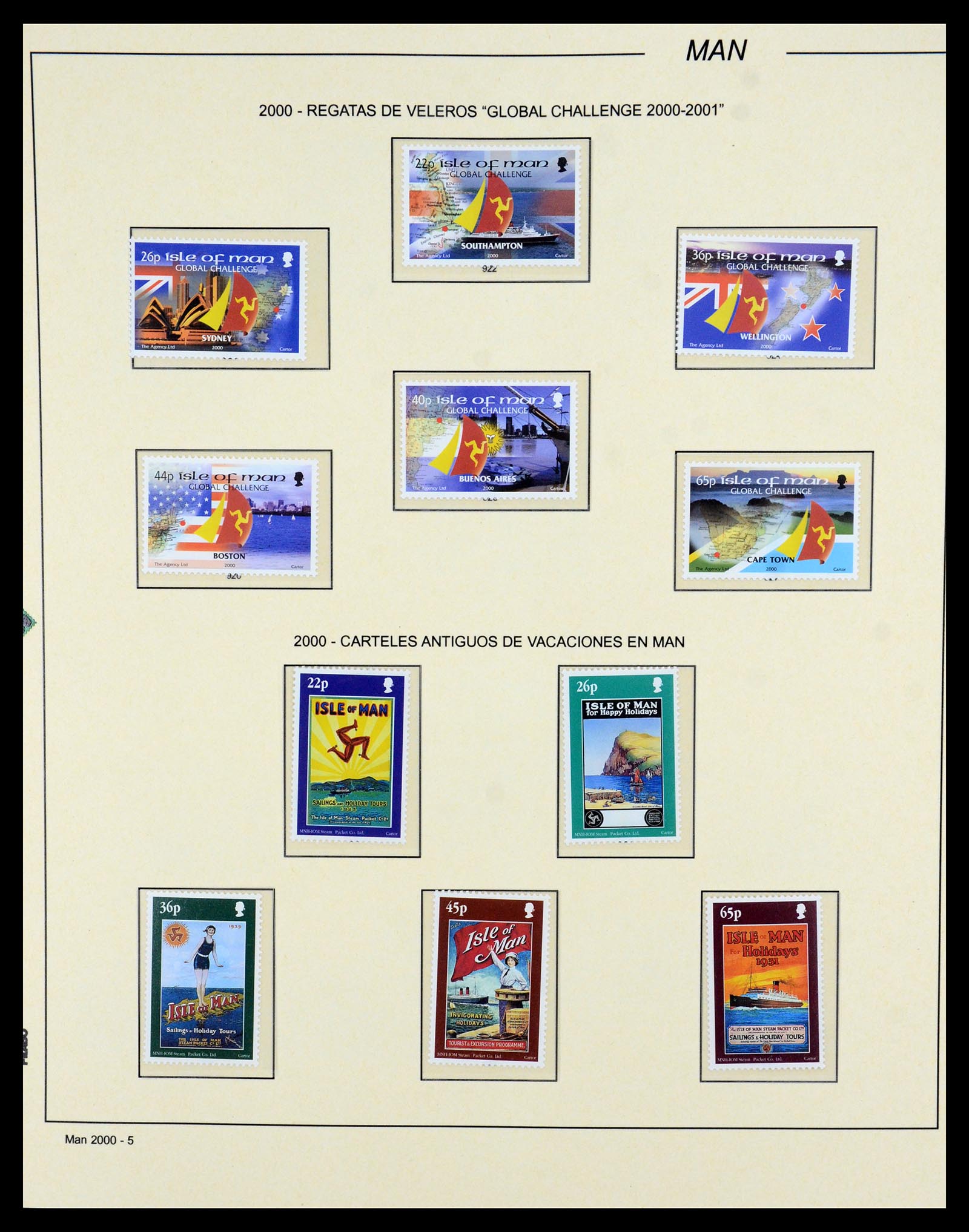 35744 005 - Postzegelverzameling 35744 Man 2000-2008.