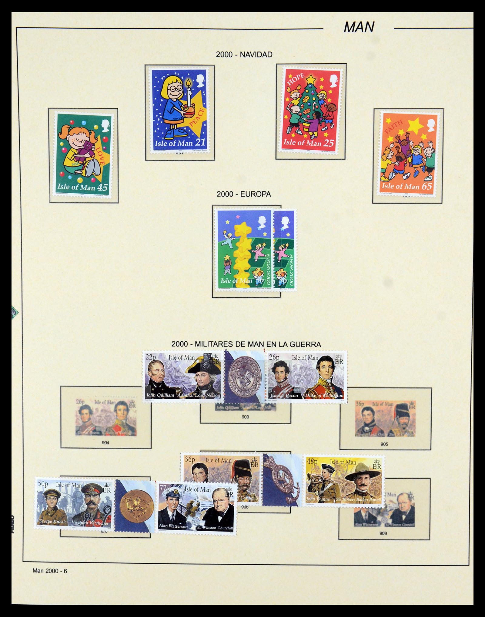 35744 006 - Postzegelverzameling 35744 Man 2000-2008.
