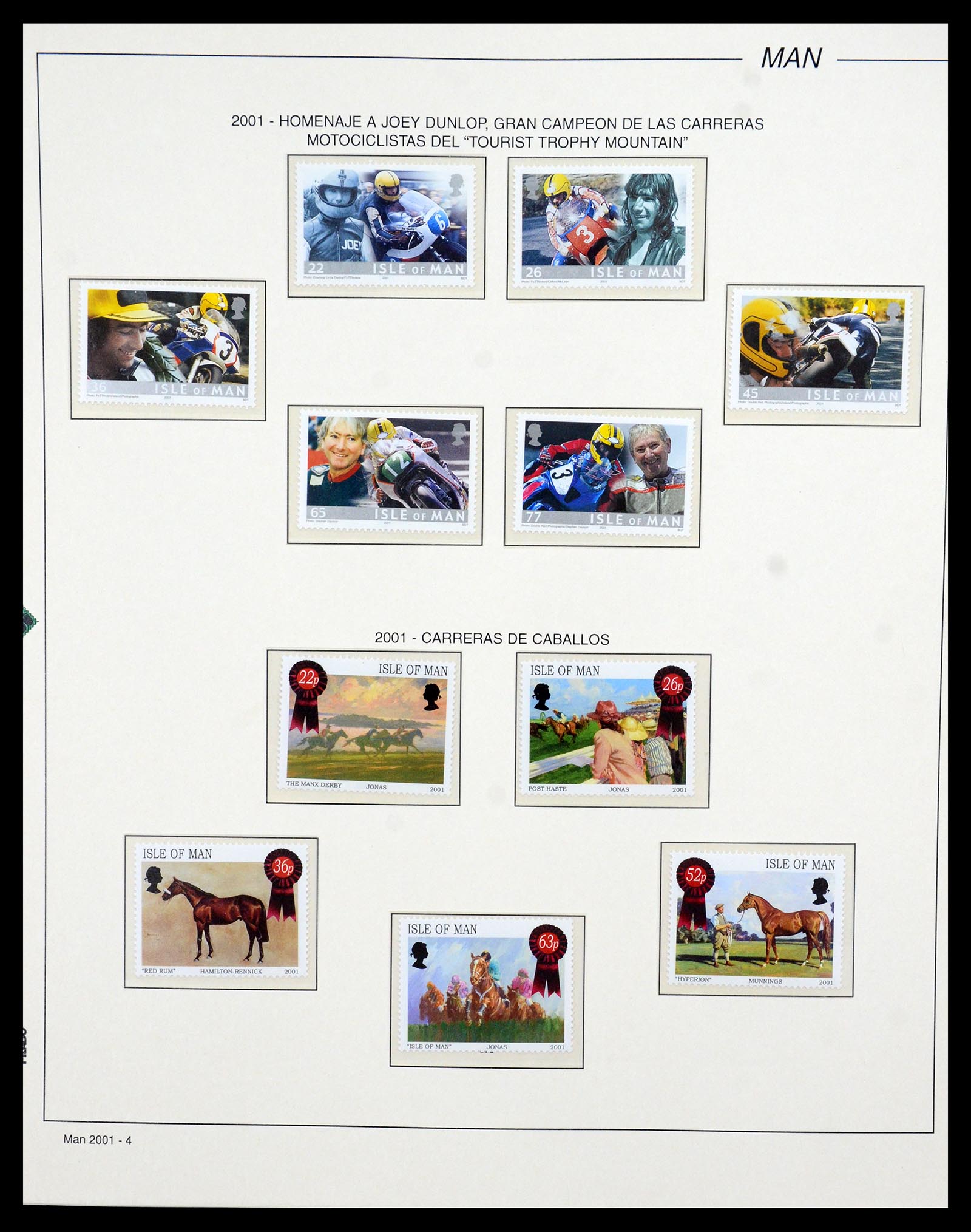 35744 010 - Postzegelverzameling 35744 Man 2000-2008.