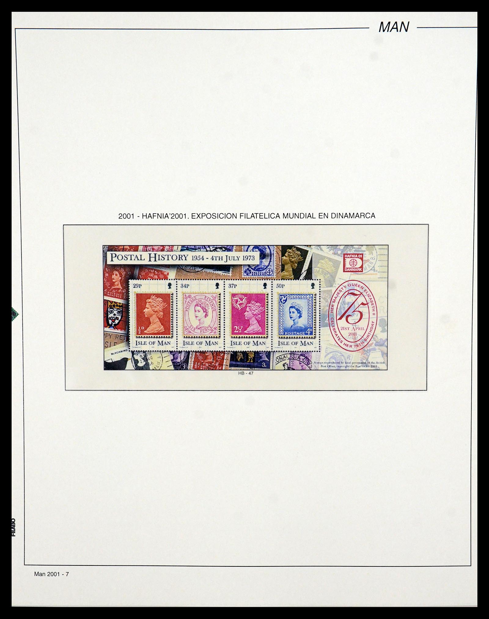35744 013 - Postzegelverzameling 35744 Man 2000-2008.