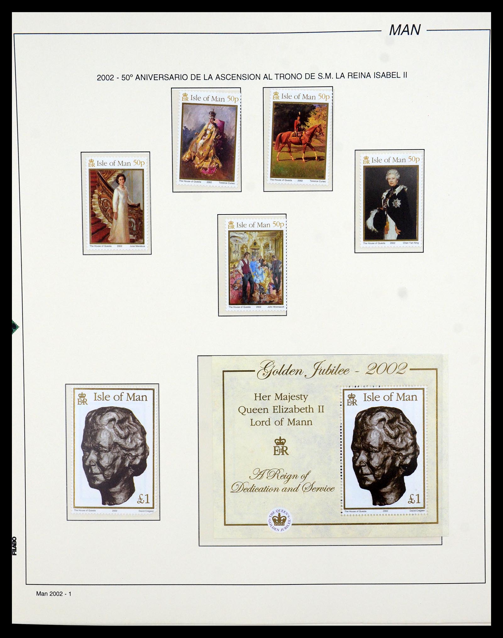 35744 014 - Postzegelverzameling 35744 Man 2000-2008.