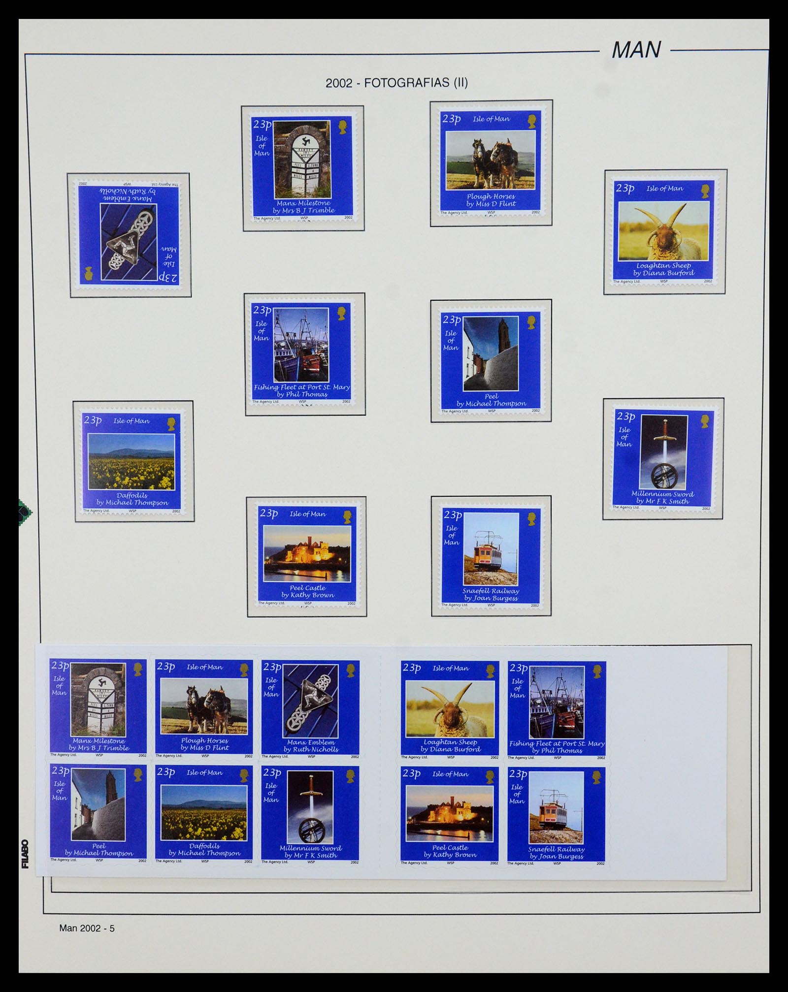 35744 018 - Postzegelverzameling 35744 Man 2000-2008.