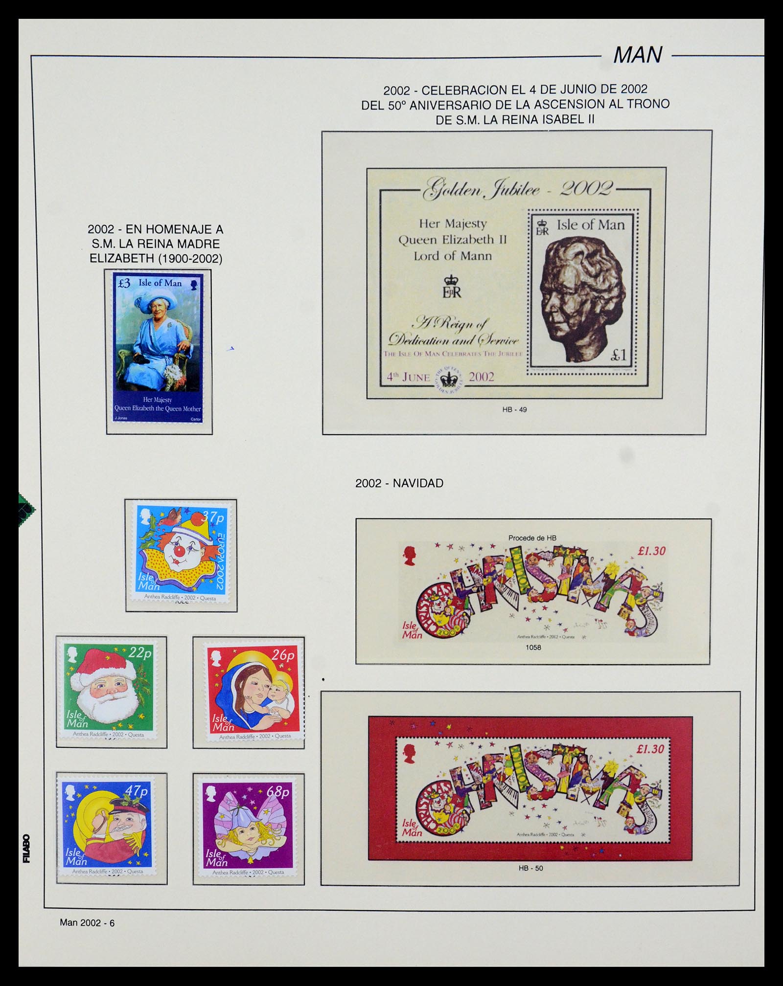 35744 019 - Postzegelverzameling 35744 Man 2000-2008.