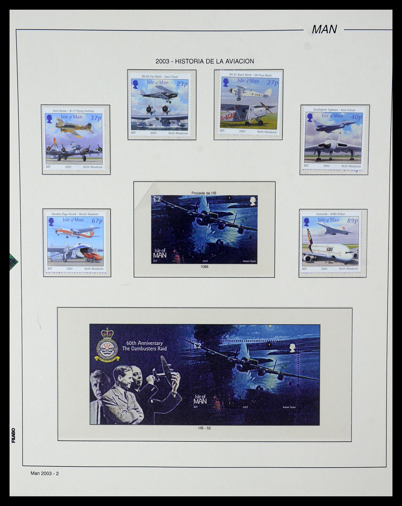 35744 021 - Postzegelverzameling 35744 Man 2000-2008.