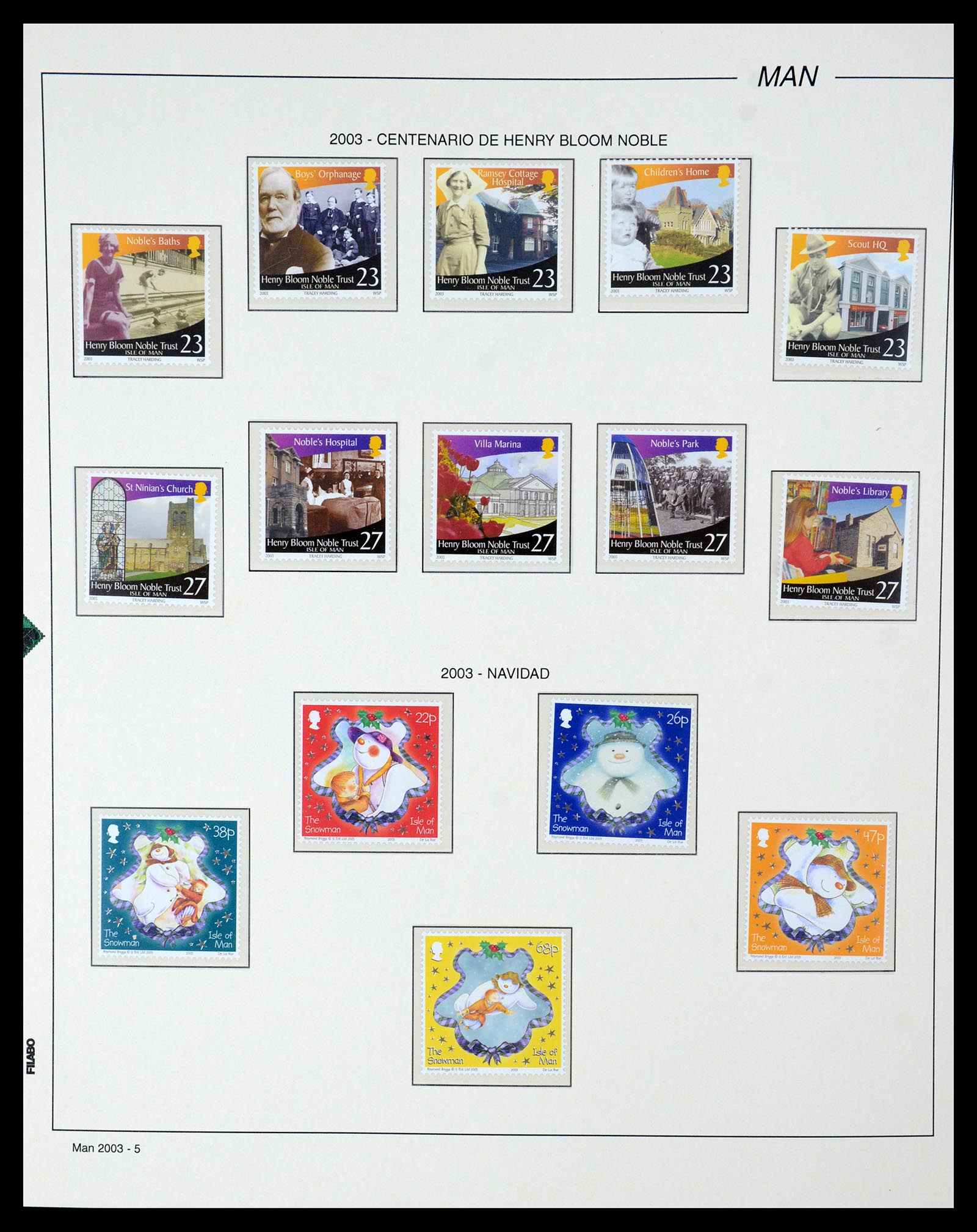 35744 024 - Postzegelverzameling 35744 Man 2000-2008.