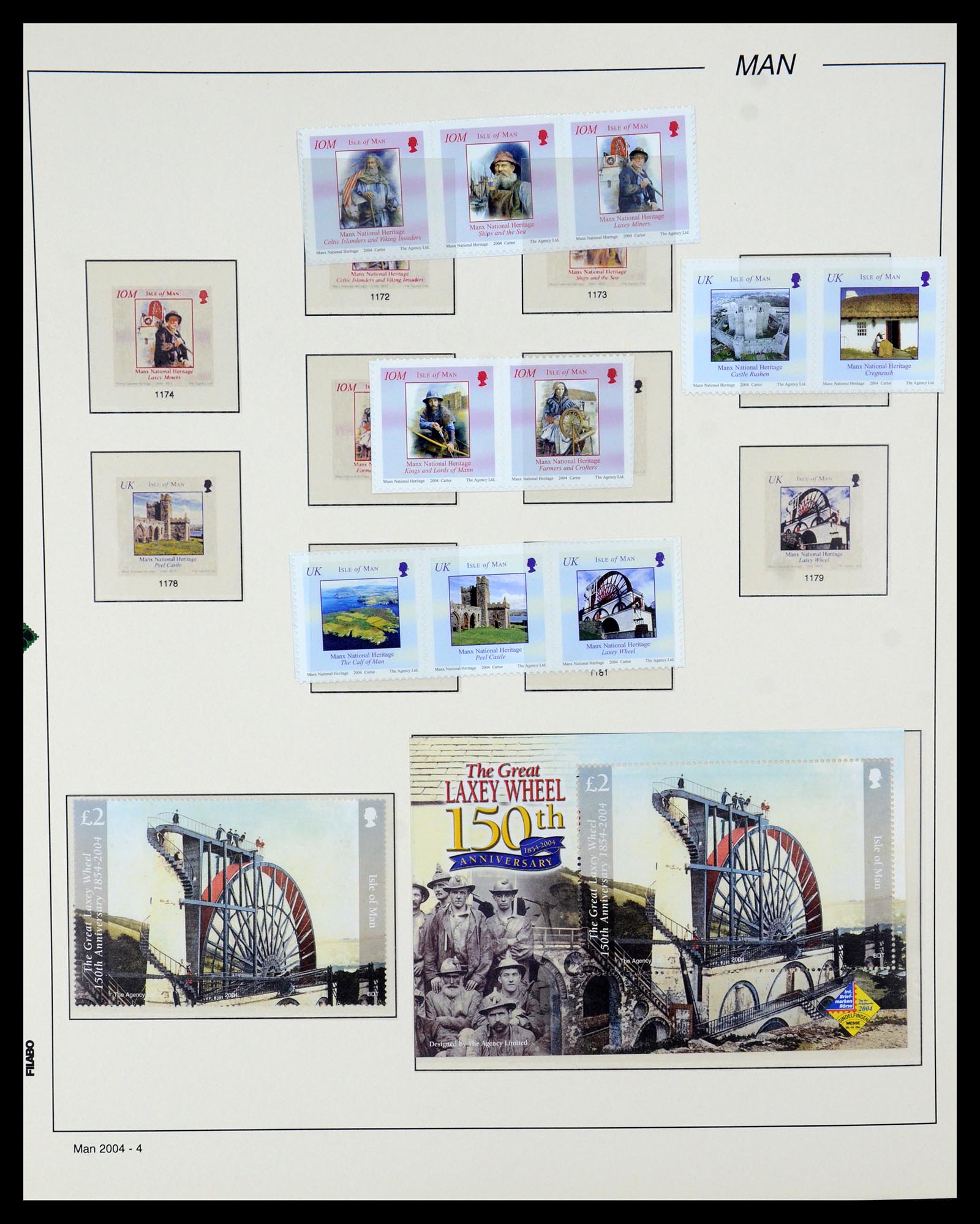 35744 026 - Postzegelverzameling 35744 Man 2000-2008.