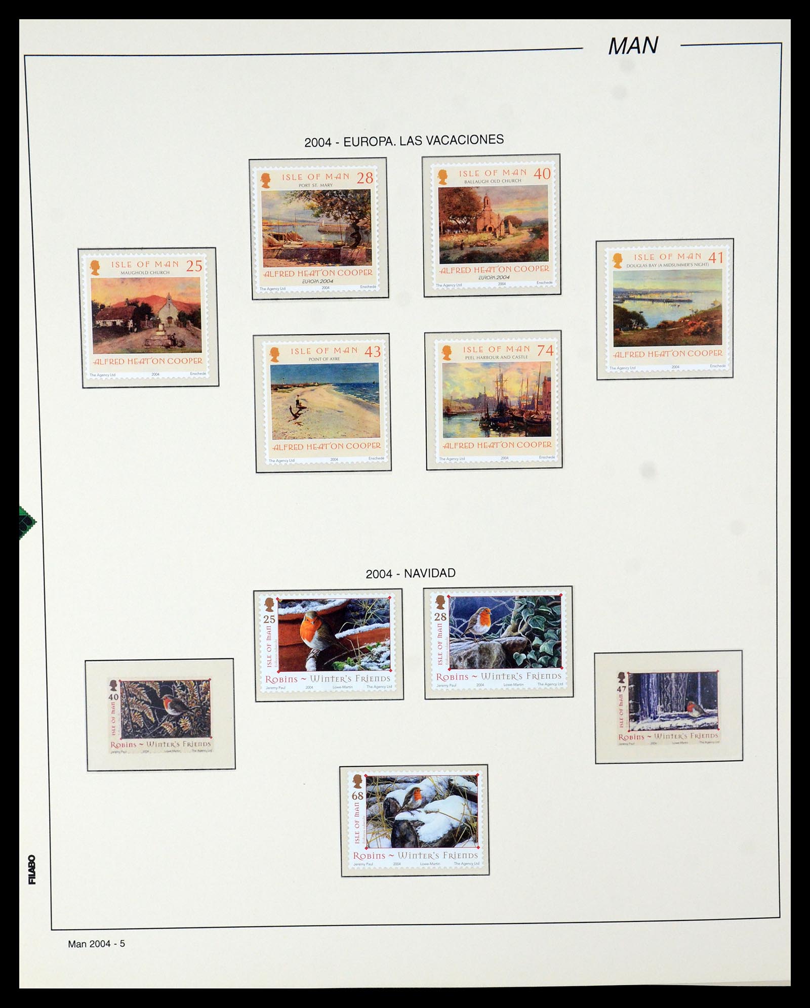 35744 027 - Postzegelverzameling 35744 Man 2000-2008.