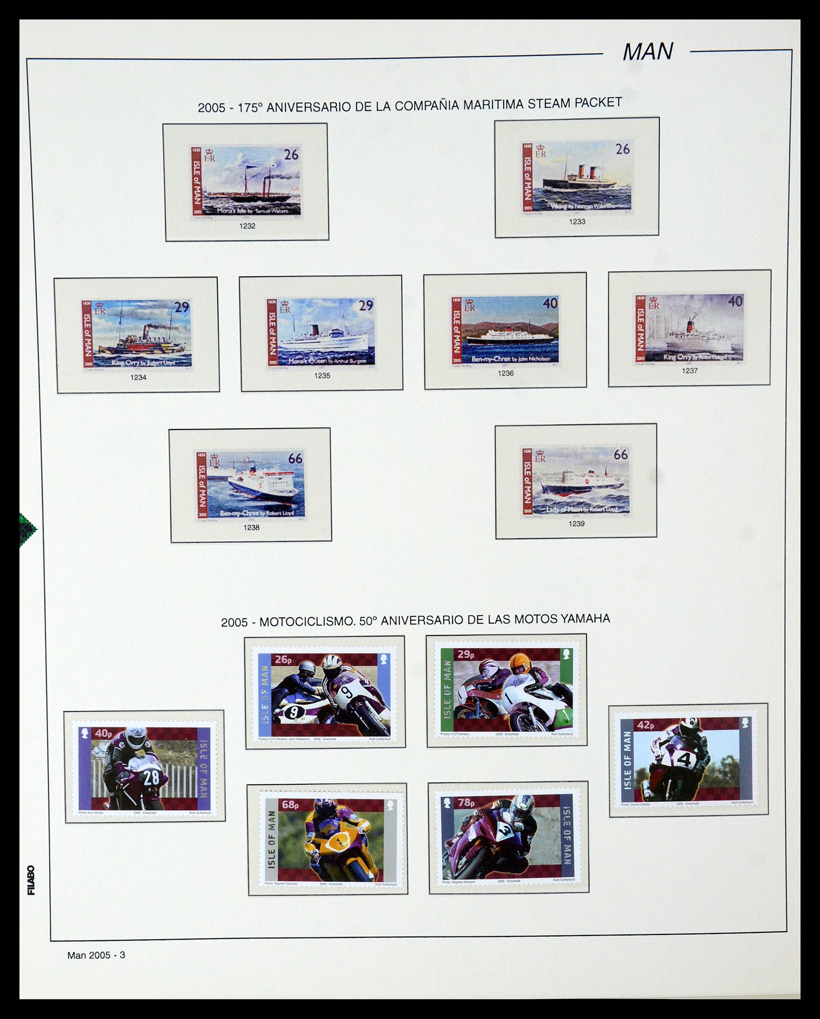 35744 030 - Postzegelverzameling 35744 Man 2000-2008.