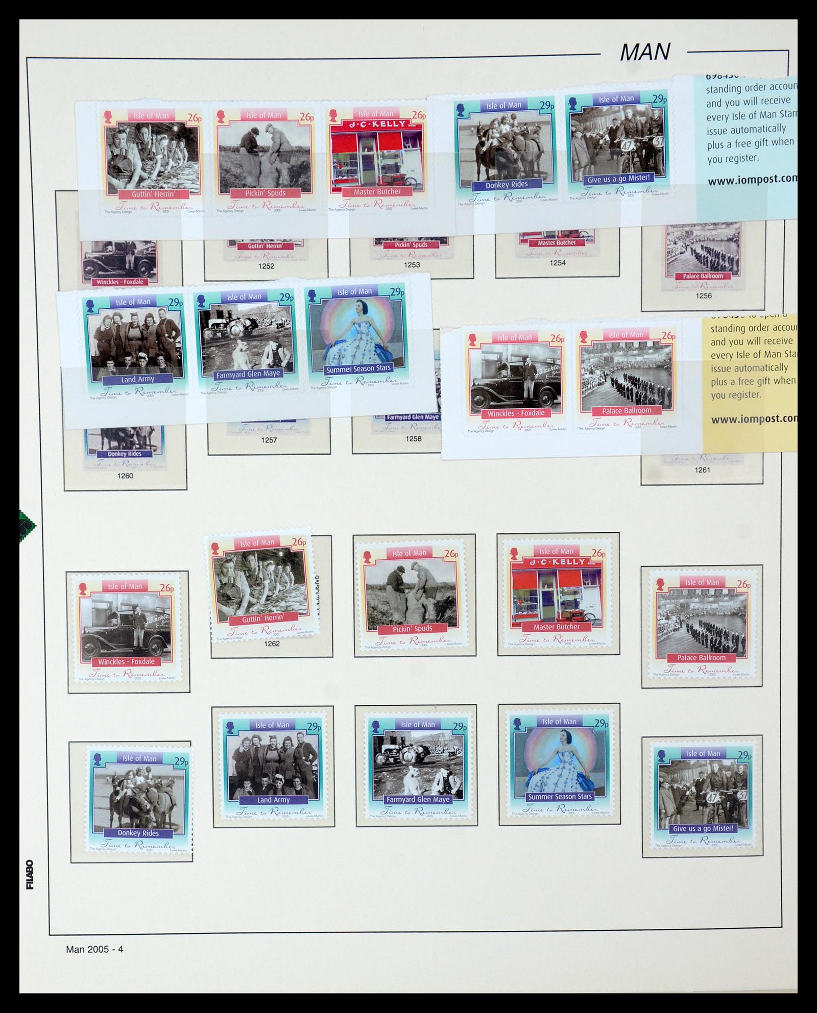 35744 031 - Postzegelverzameling 35744 Man 2000-2008.