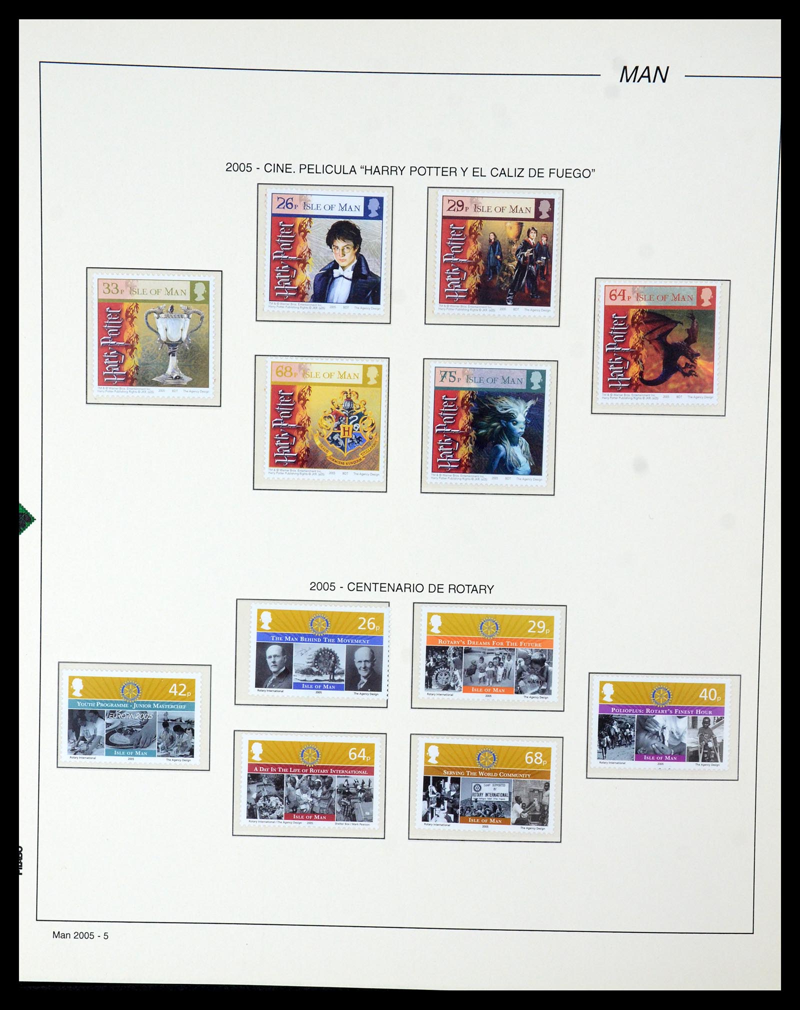 35744 032 - Postzegelverzameling 35744 Man 2000-2008.