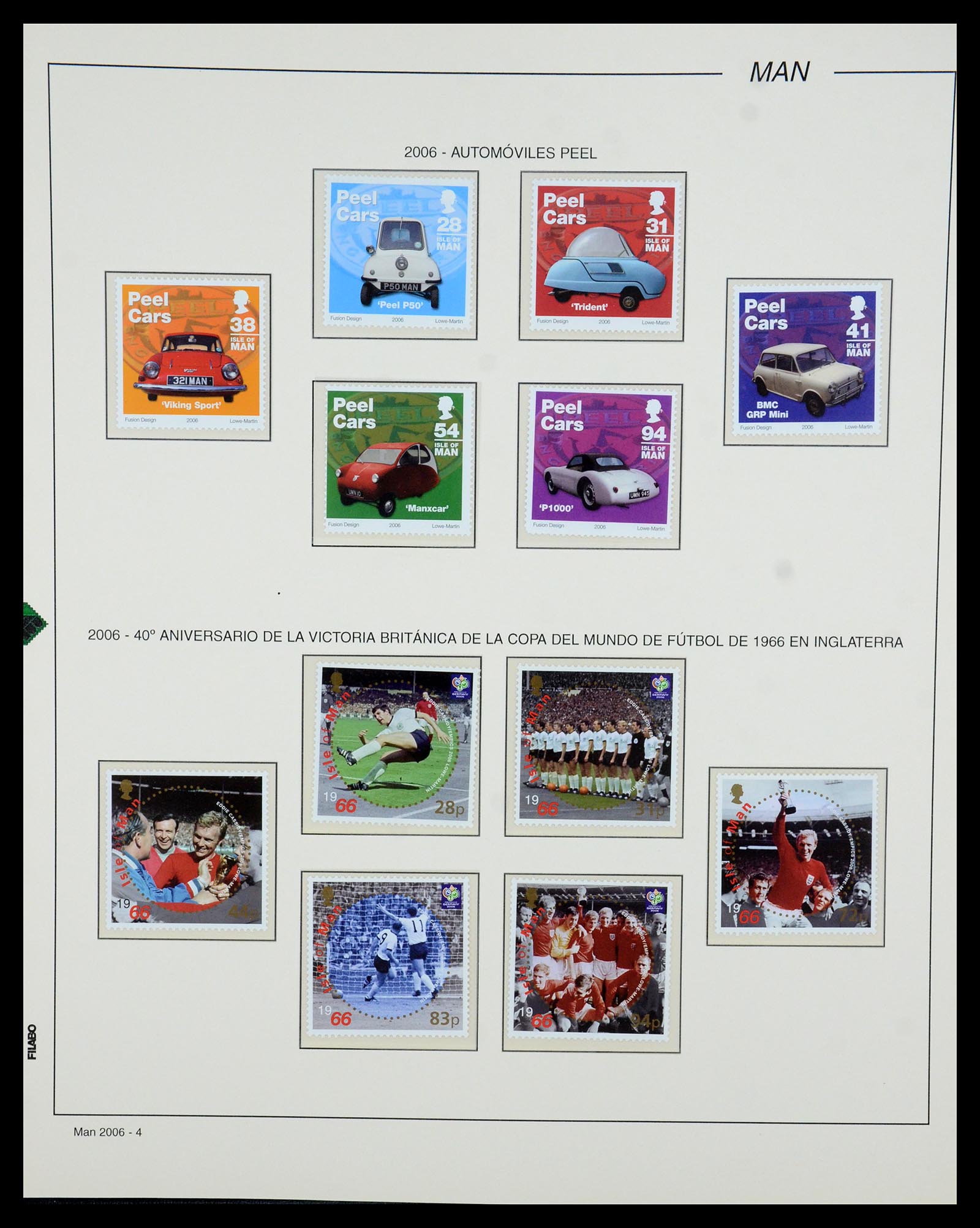 35744 038 - Postzegelverzameling 35744 Man 2000-2008.
