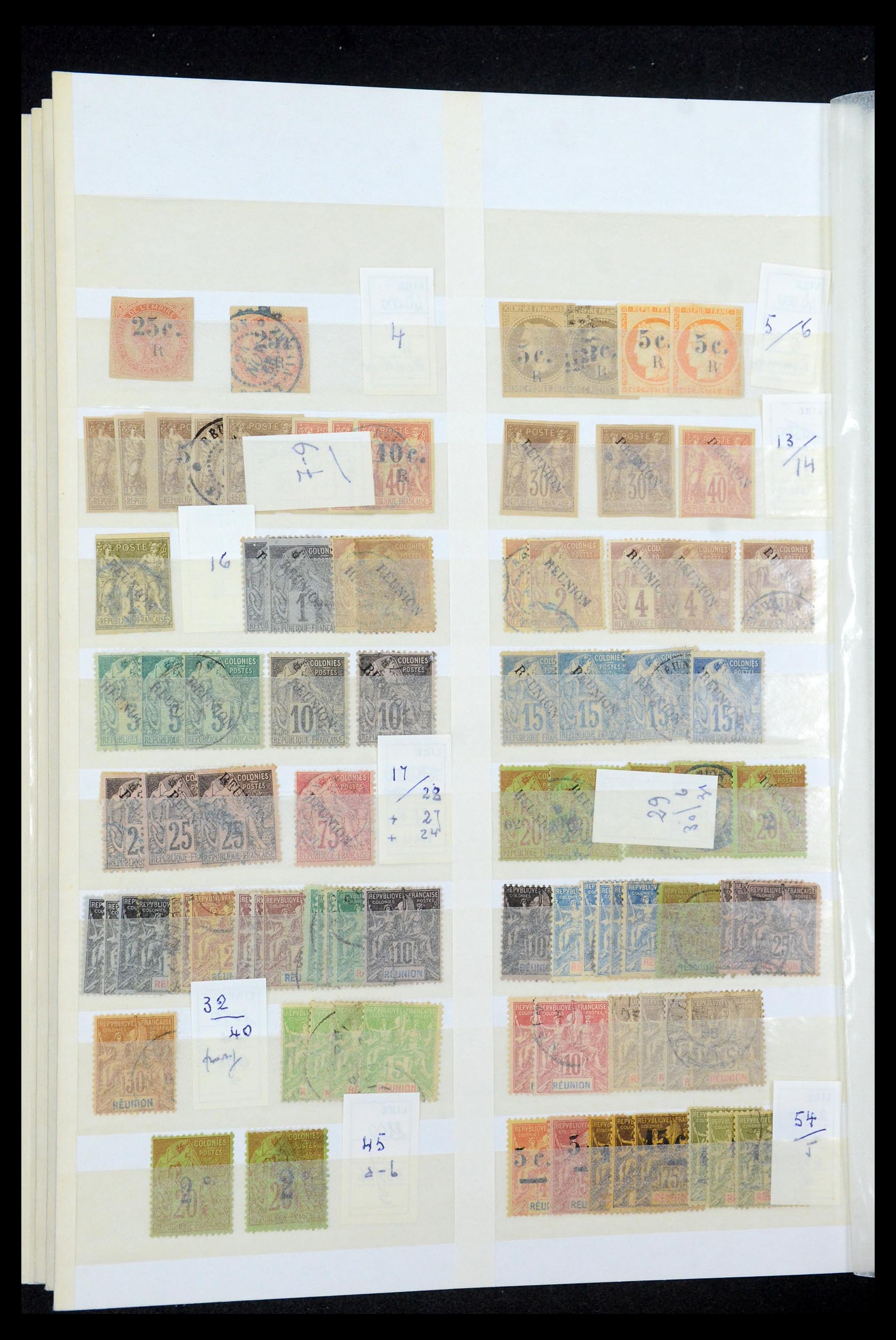 35746 031 - Postzegelverzameling 35746 Madagascar en Réunion 1880-1992.