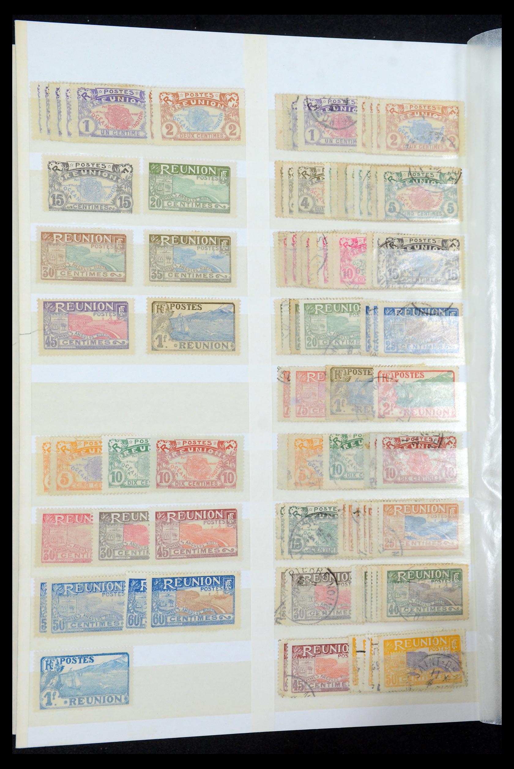 35746 040 - Postzegelverzameling 35746 Madagascar en Réunion 1880-1992.