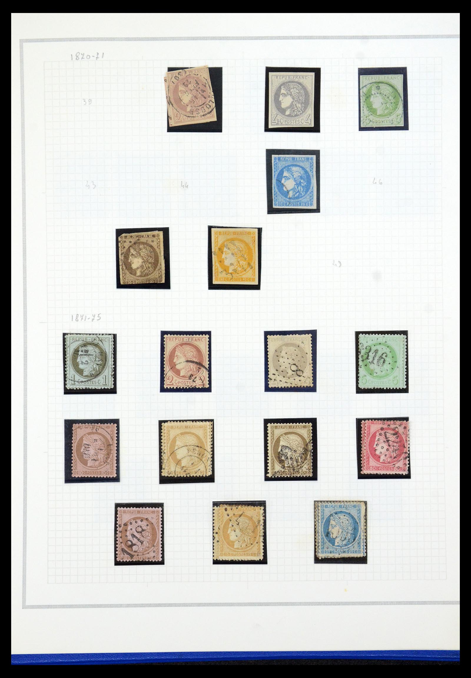 35749 003 - Postzegelverzameling 35749 Frankrijk 1849-1997.