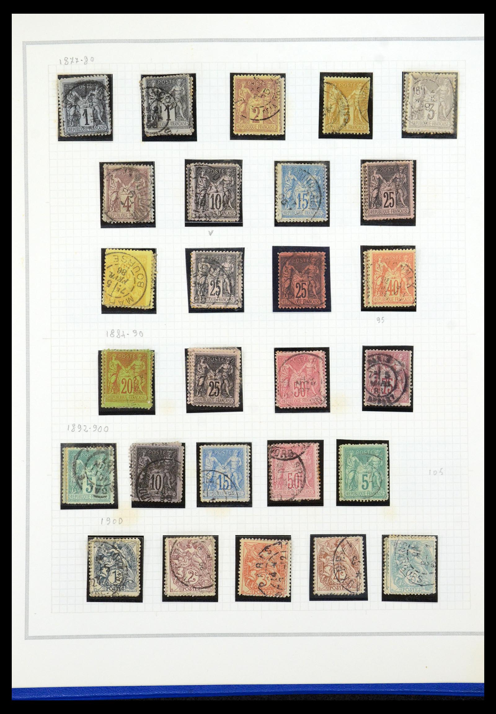 35749 005 - Postzegelverzameling 35749 Frankrijk 1849-1997.