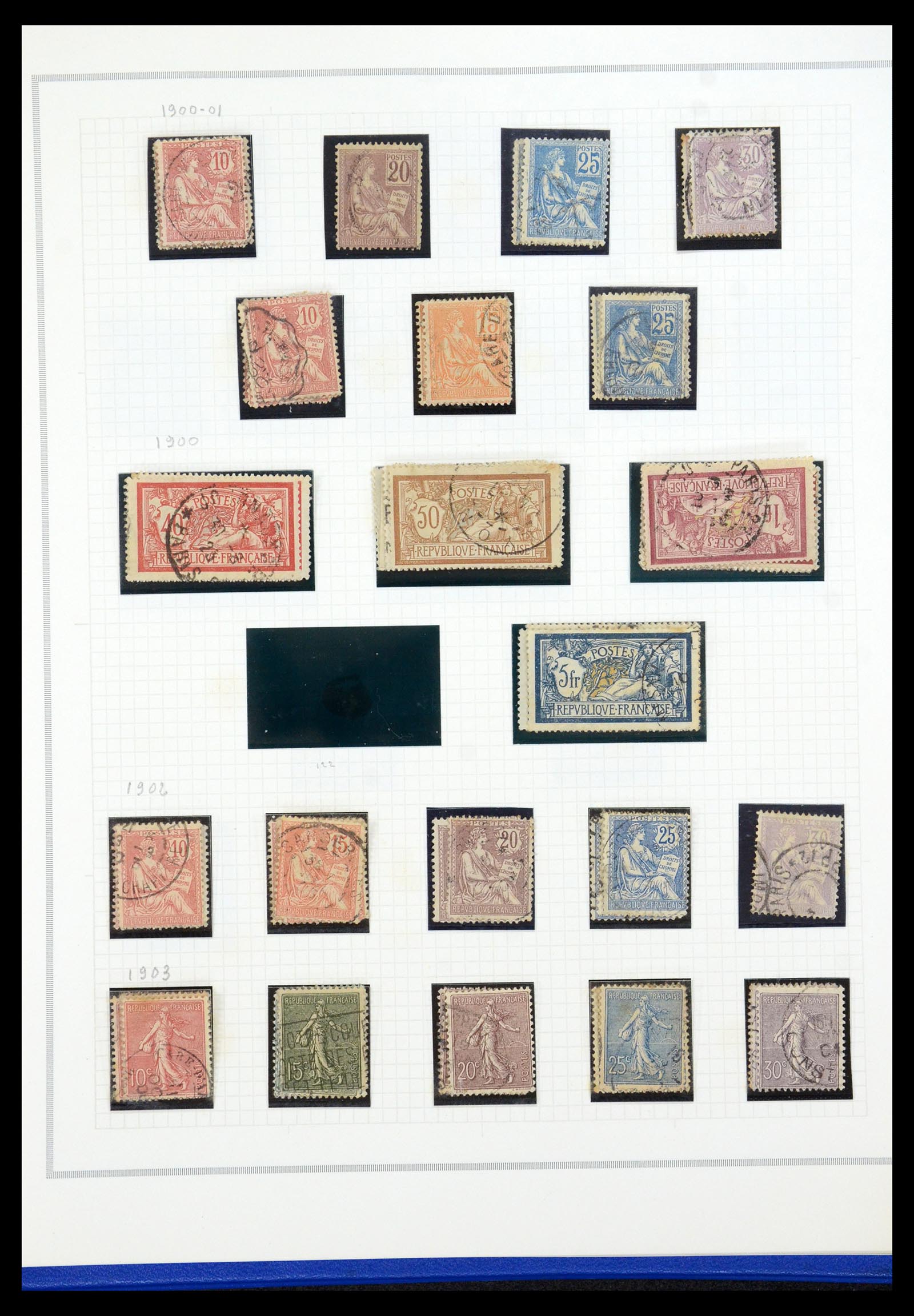 35749 006 - Postzegelverzameling 35749 Frankrijk 1849-1997.