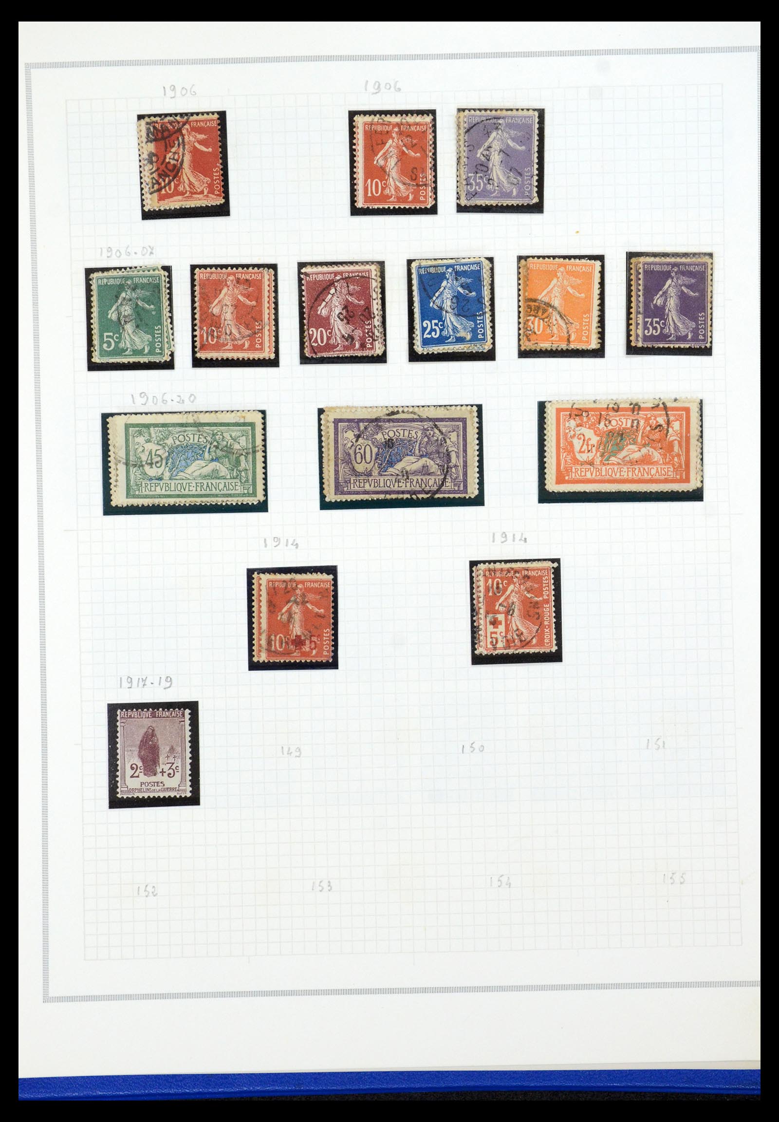 35749 007 - Postzegelverzameling 35749 Frankrijk 1849-1997.