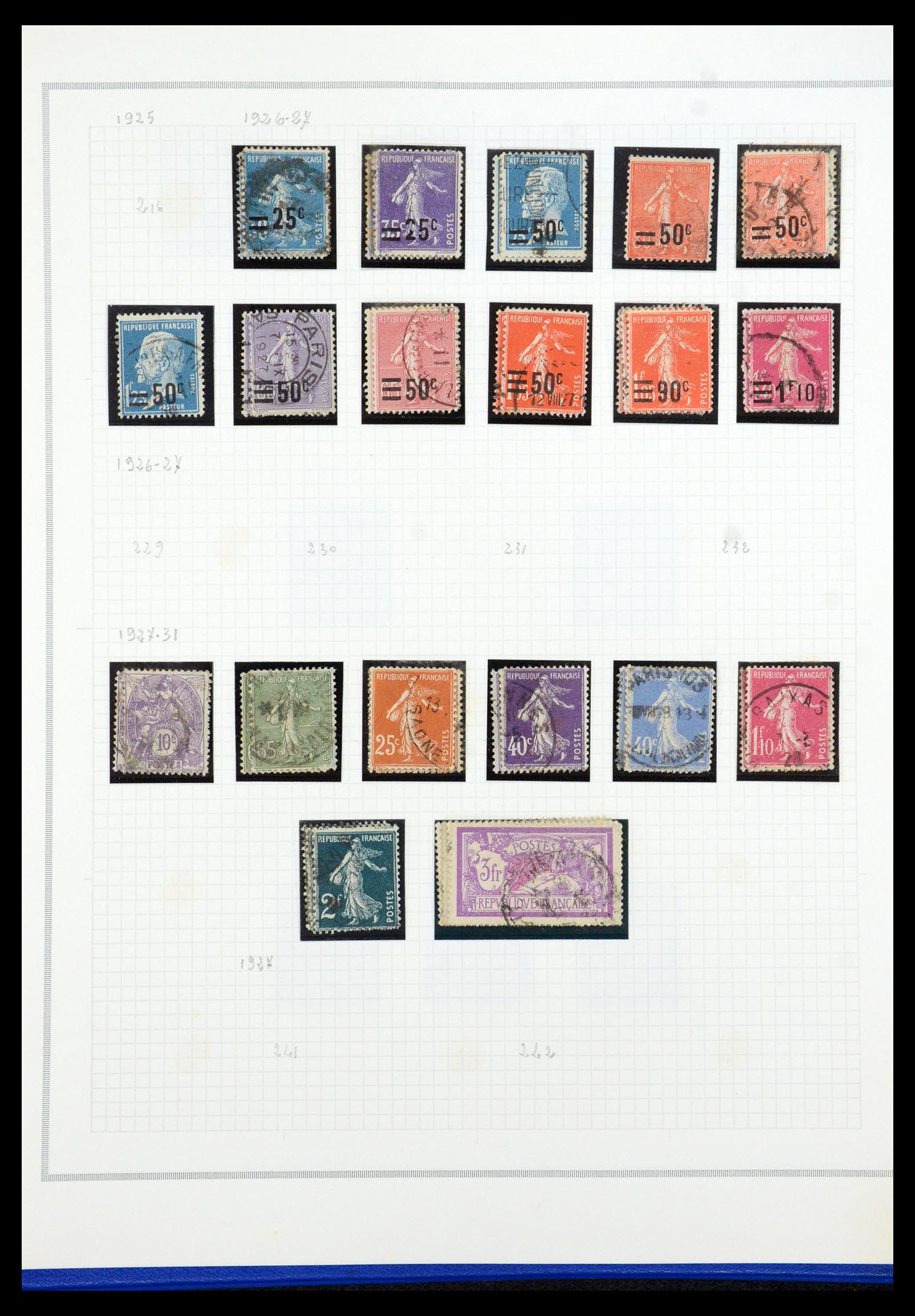 35749 011 - Postzegelverzameling 35749 Frankrijk 1849-1997.