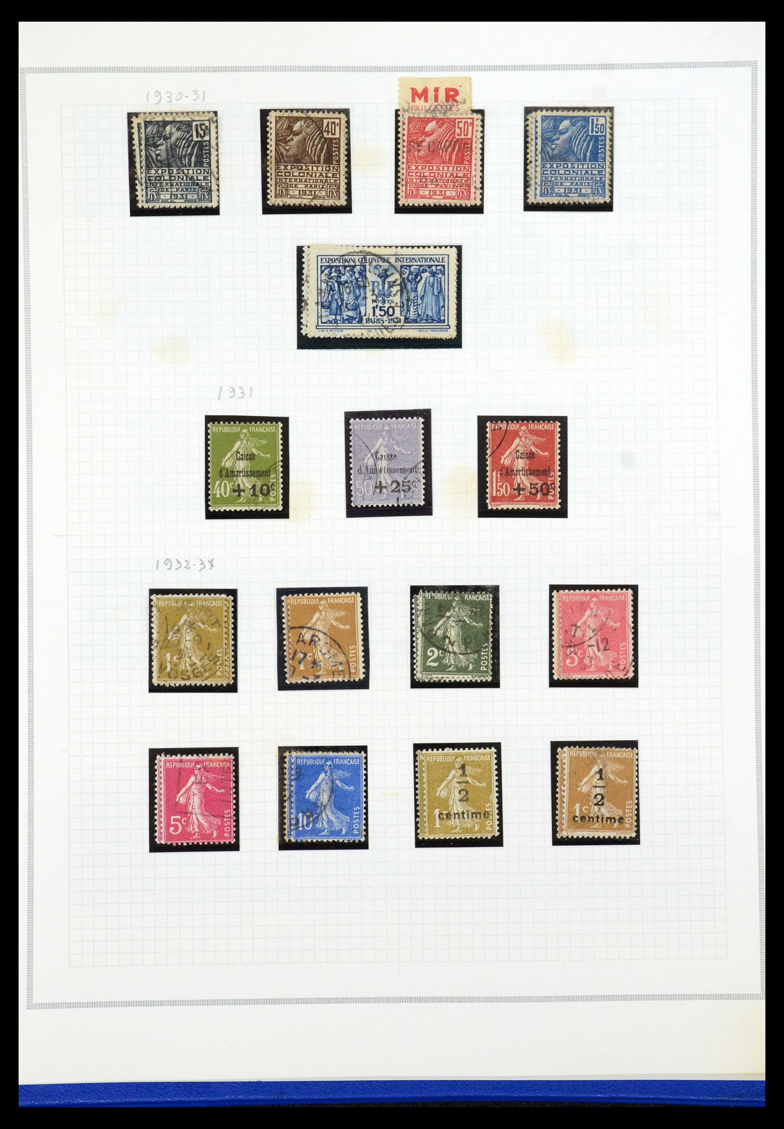 35749 014 - Postzegelverzameling 35749 Frankrijk 1849-1997.