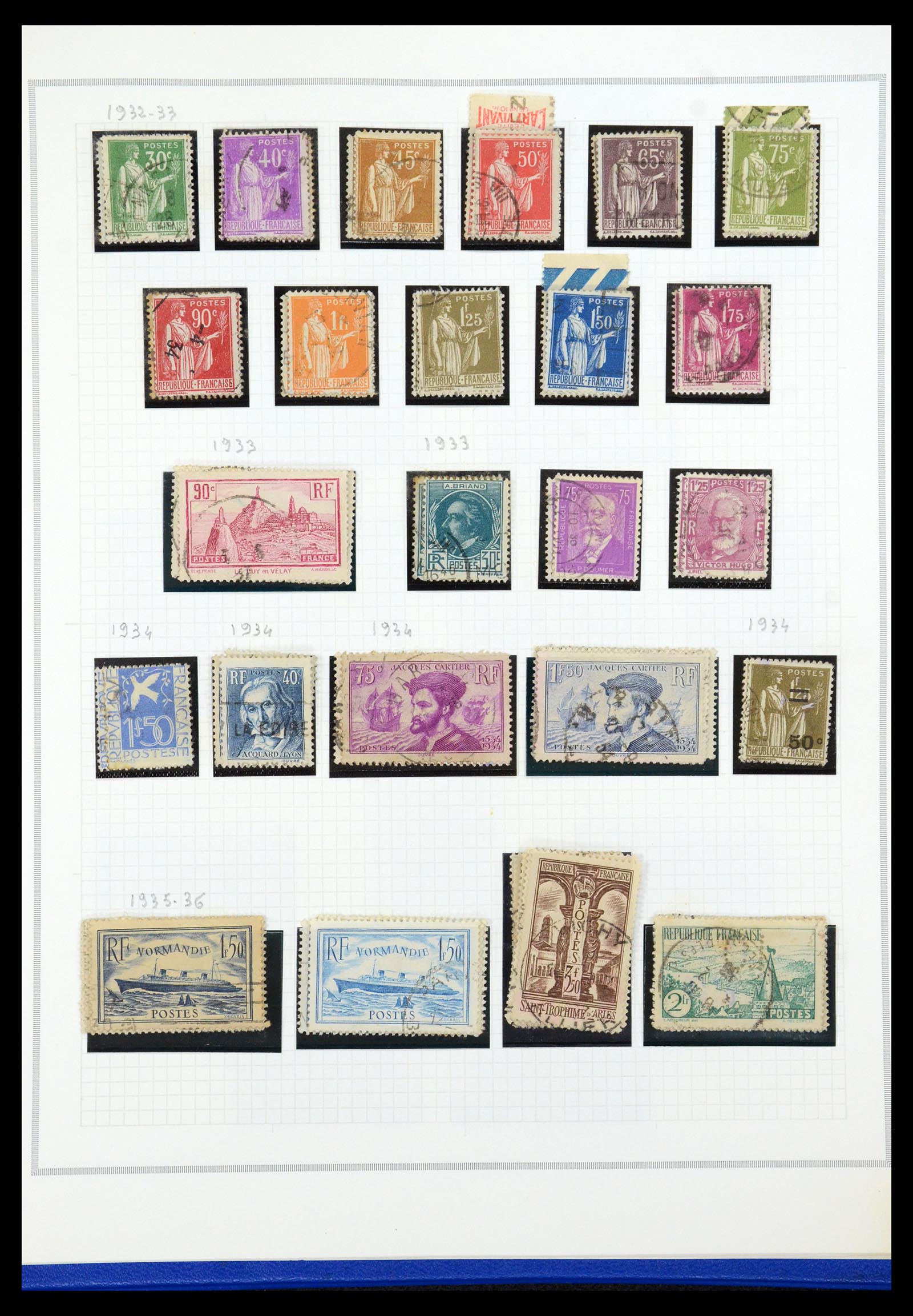 35749 015 - Postzegelverzameling 35749 Frankrijk 1849-1997.