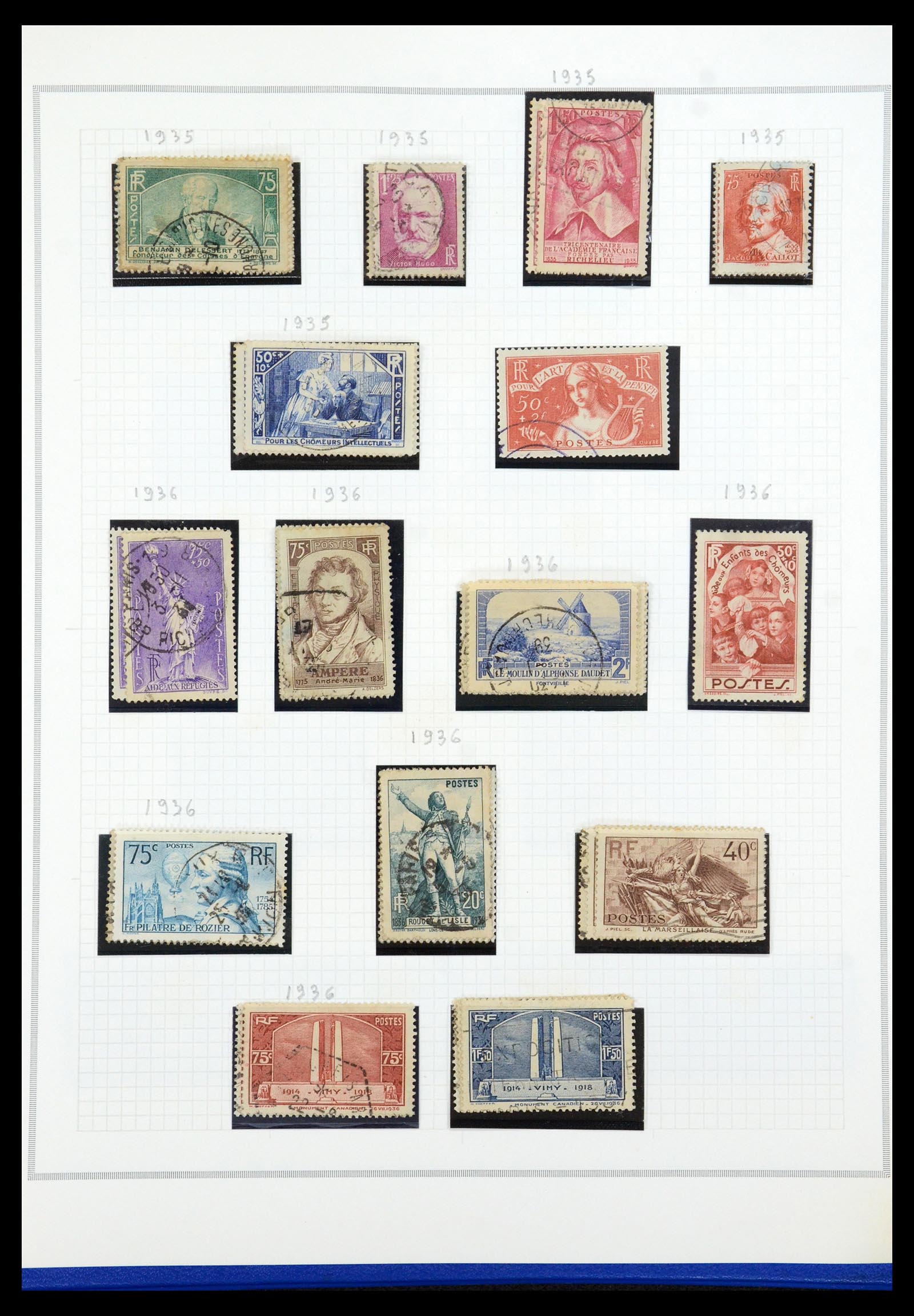 35749 016 - Postzegelverzameling 35749 Frankrijk 1849-1997.