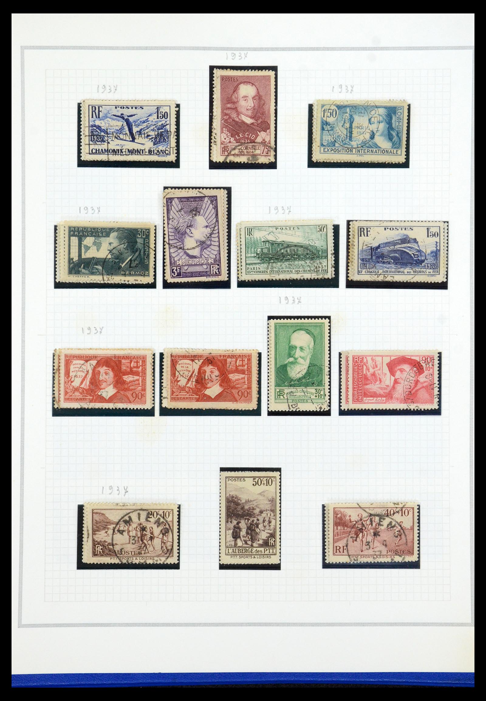 35749 018 - Postzegelverzameling 35749 Frankrijk 1849-1997.