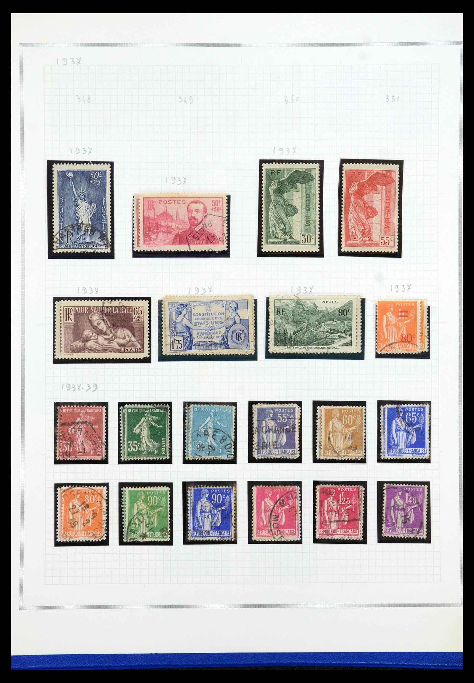 35749 019 - Postzegelverzameling 35749 Frankrijk 1849-1997.