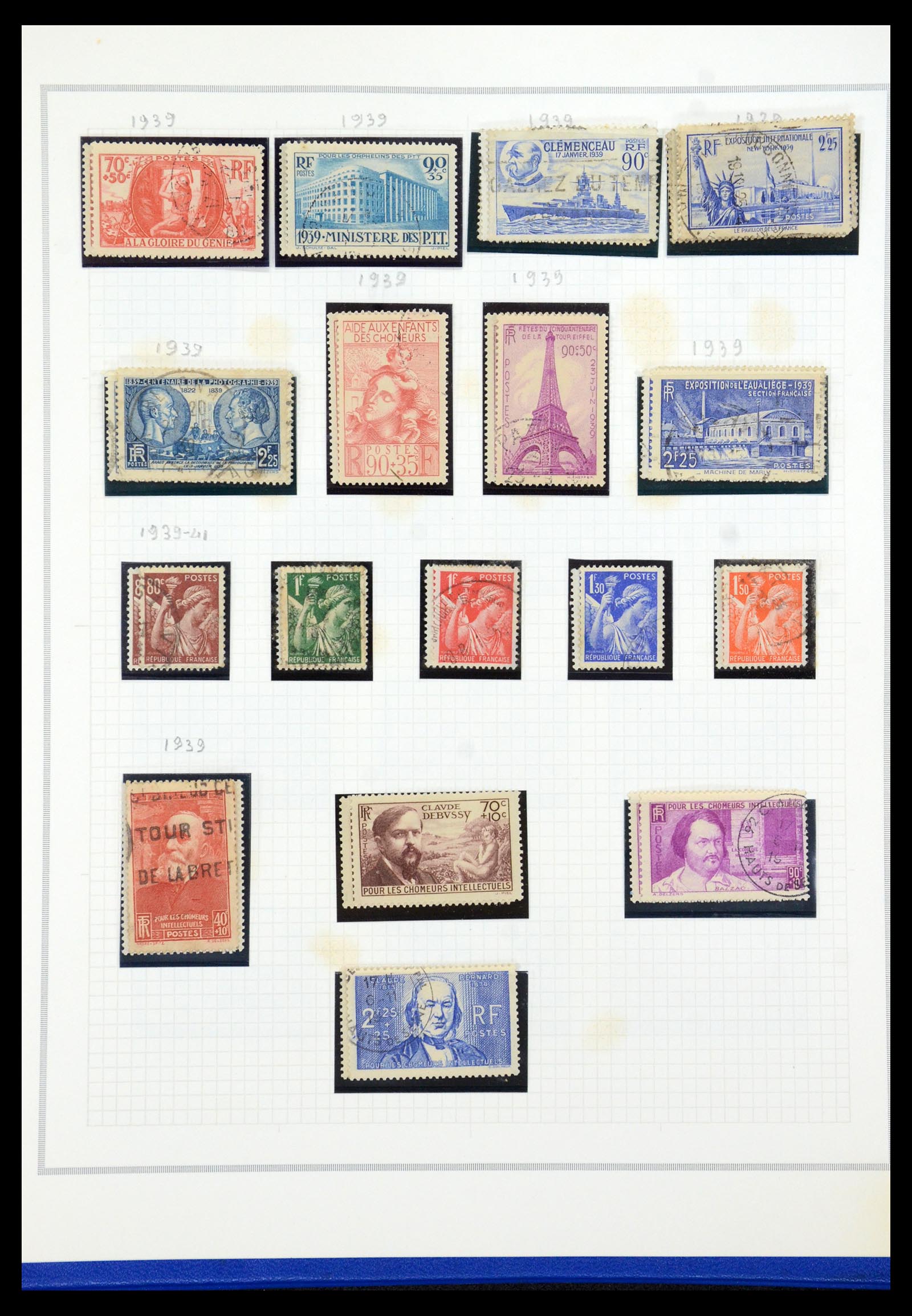 35749 023 - Postzegelverzameling 35749 Frankrijk 1849-1997.