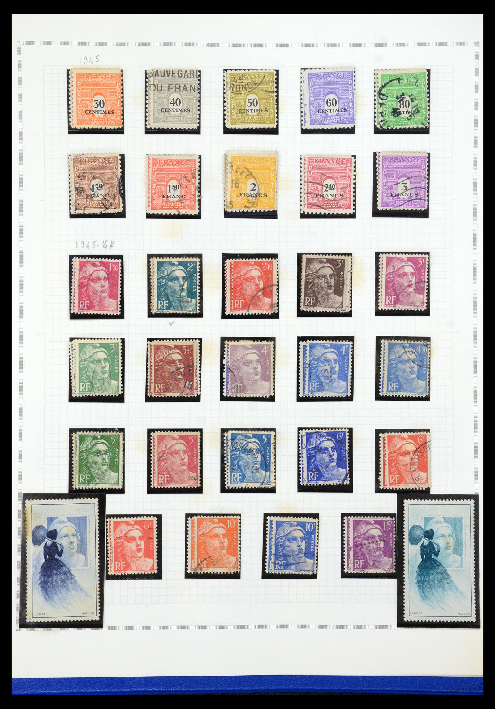 35749 037 - Postzegelverzameling 35749 Frankrijk 1849-1997.