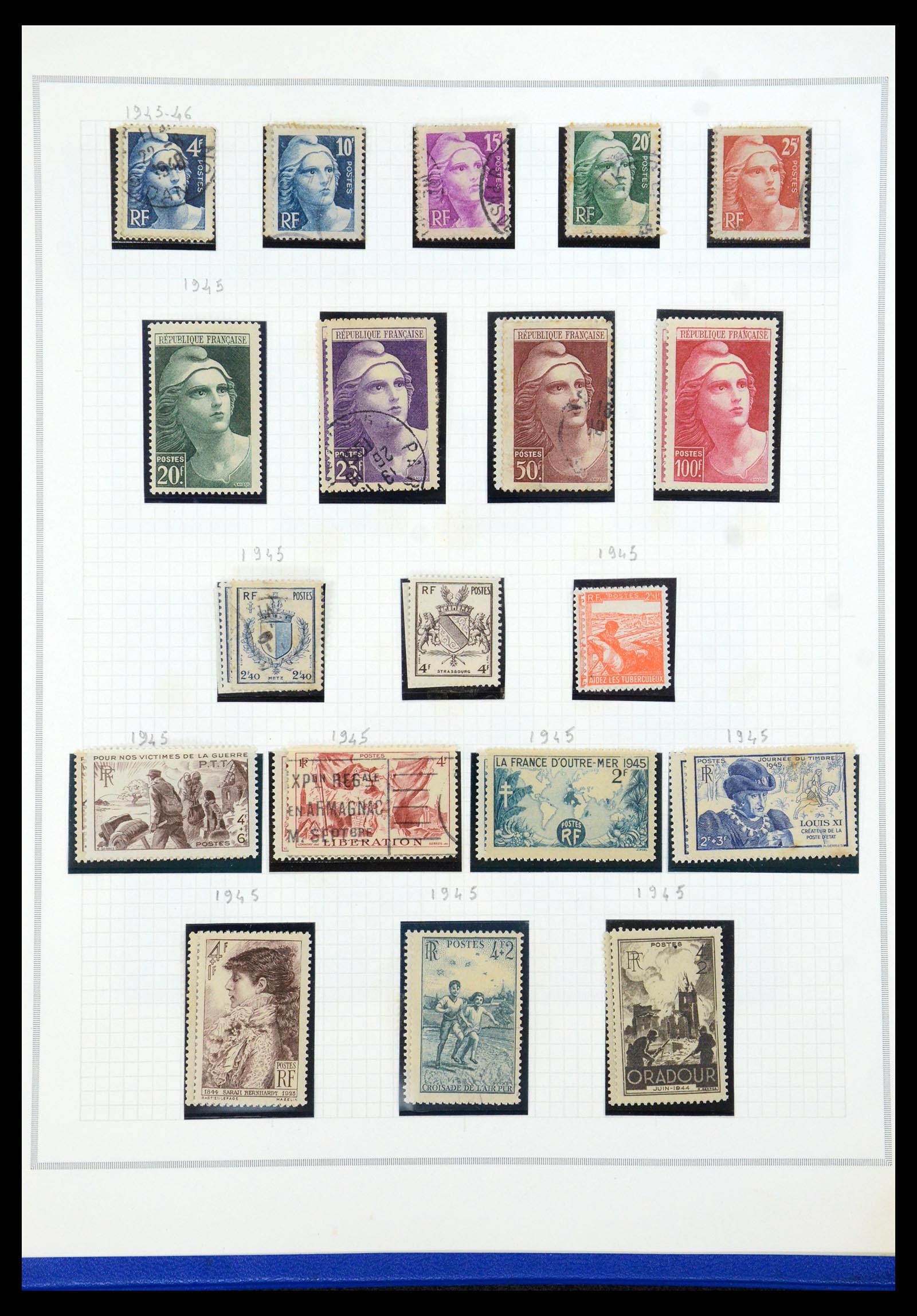 35749 038 - Postzegelverzameling 35749 Frankrijk 1849-1997.