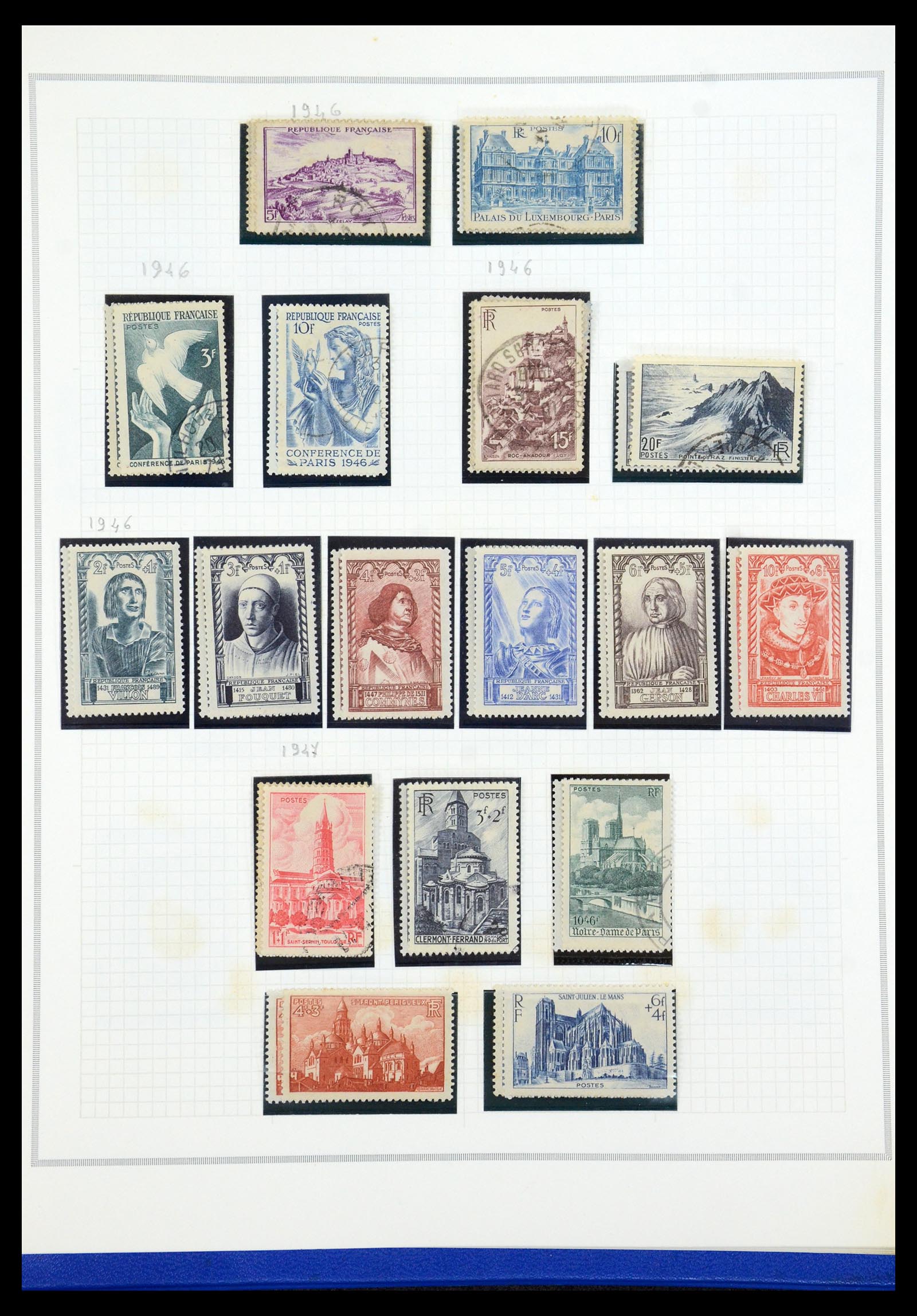 35749 040 - Postzegelverzameling 35749 Frankrijk 1849-1997.