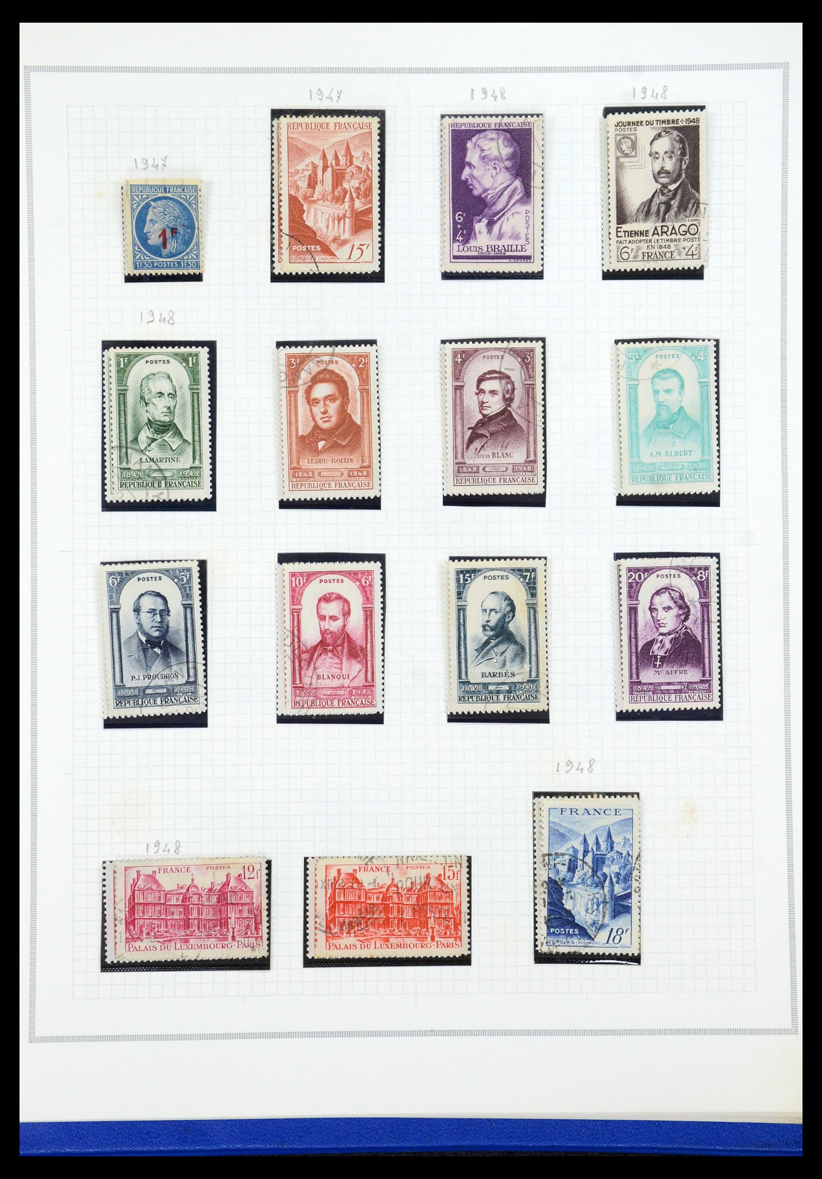 35749 042 - Postzegelverzameling 35749 Frankrijk 1849-1997.