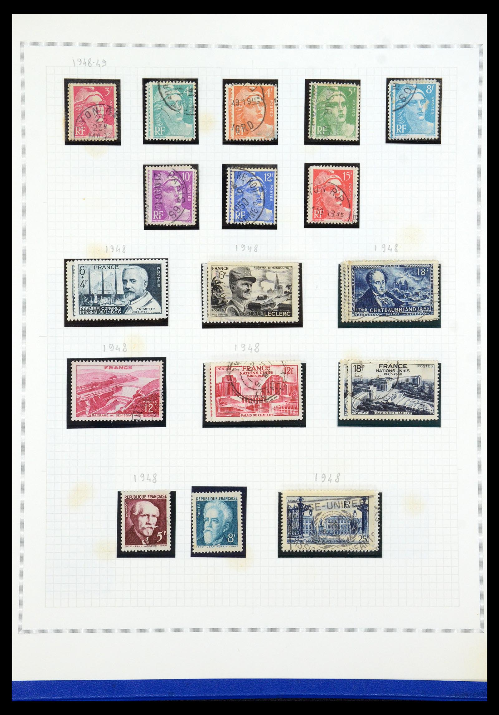 35749 043 - Postzegelverzameling 35749 Frankrijk 1849-1997.