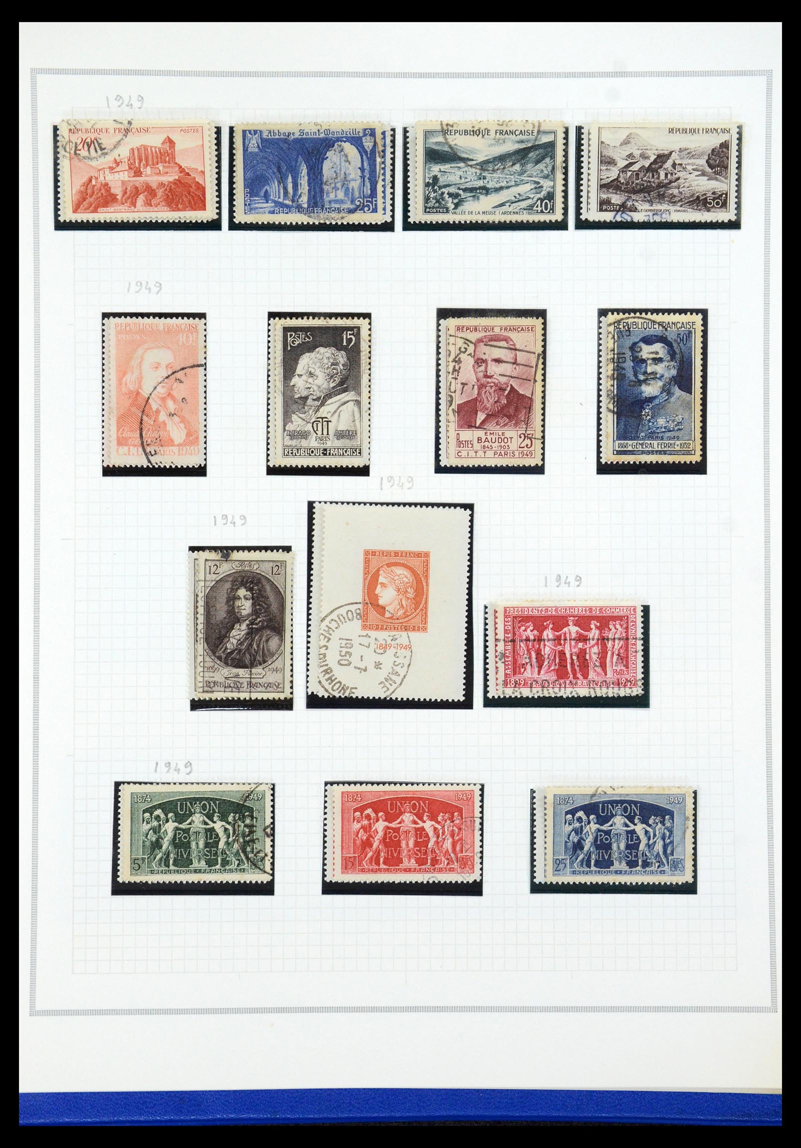 35749 045 - Postzegelverzameling 35749 Frankrijk 1849-1997.