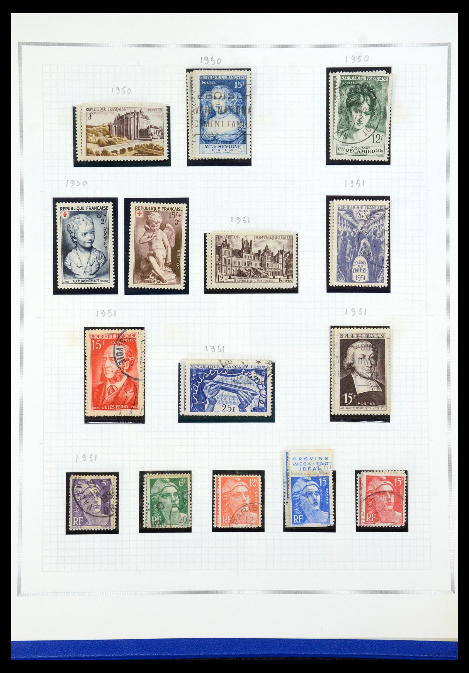 35749 047 - Postzegelverzameling 35749 Frankrijk 1849-1997.