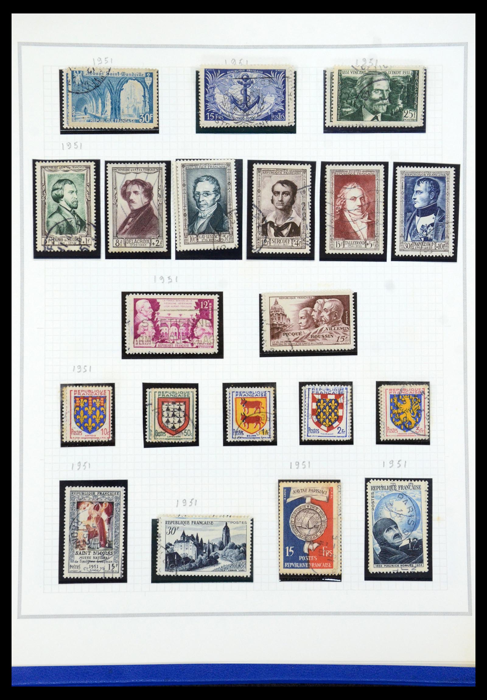 35749 048 - Postzegelverzameling 35749 Frankrijk 1849-1997.